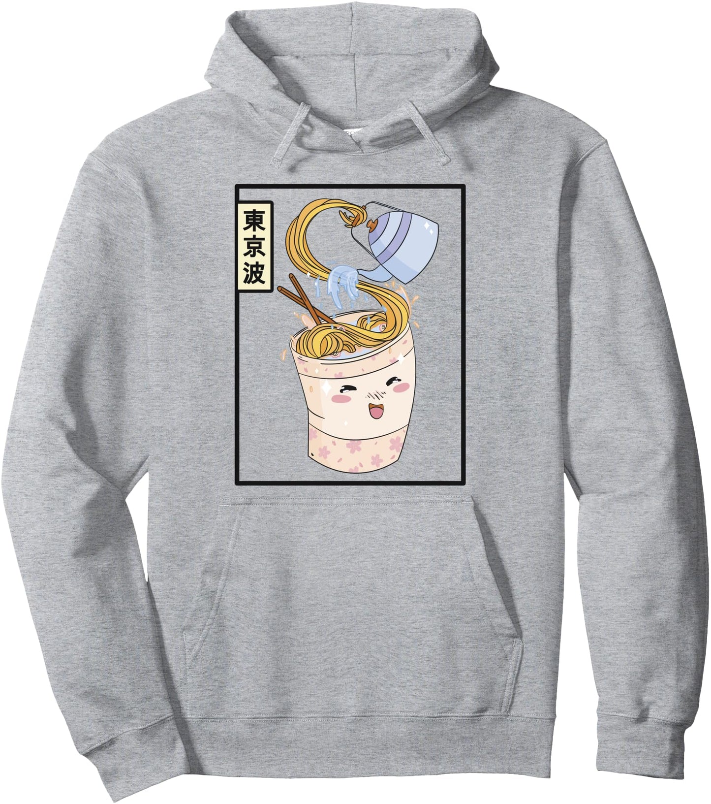Kawaii Instant Ramen Noodles Japanese Aesthetic Teen Anime Pullover Hoodie