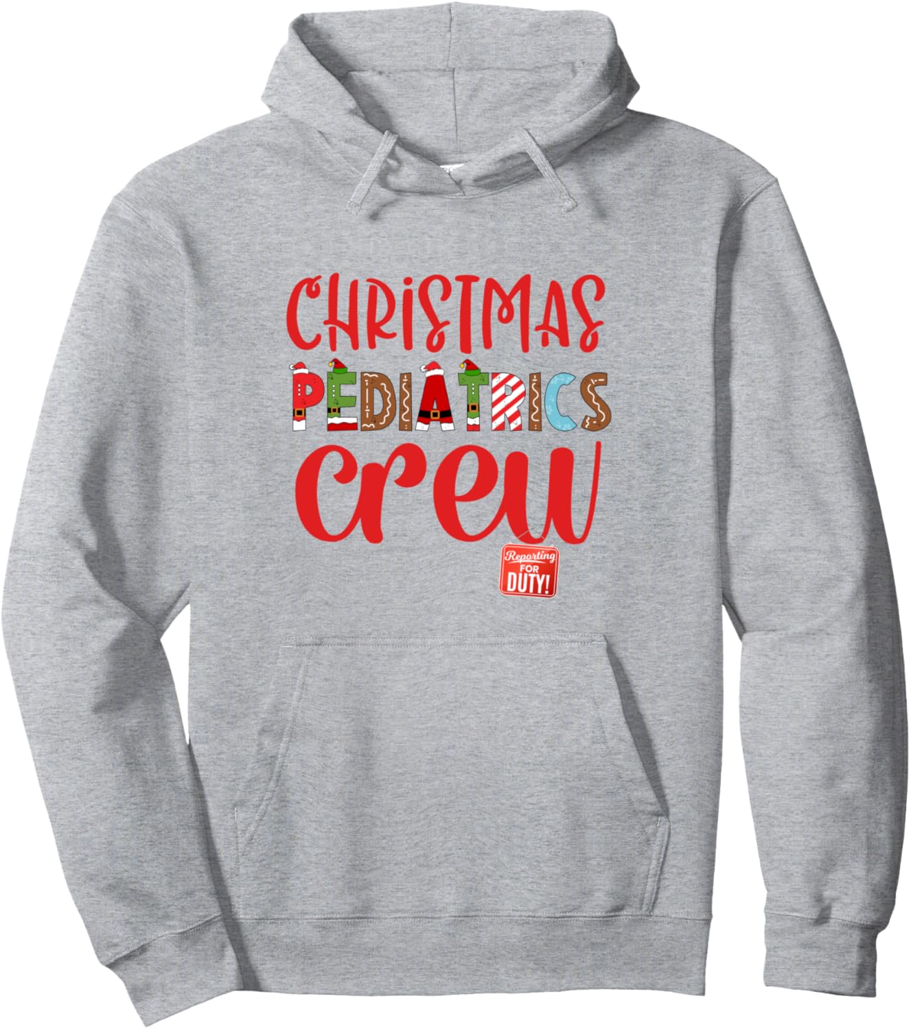 Christmas Pediatrics Crew ER Nurse Team Pediatric Nurse Pullover Hoodie