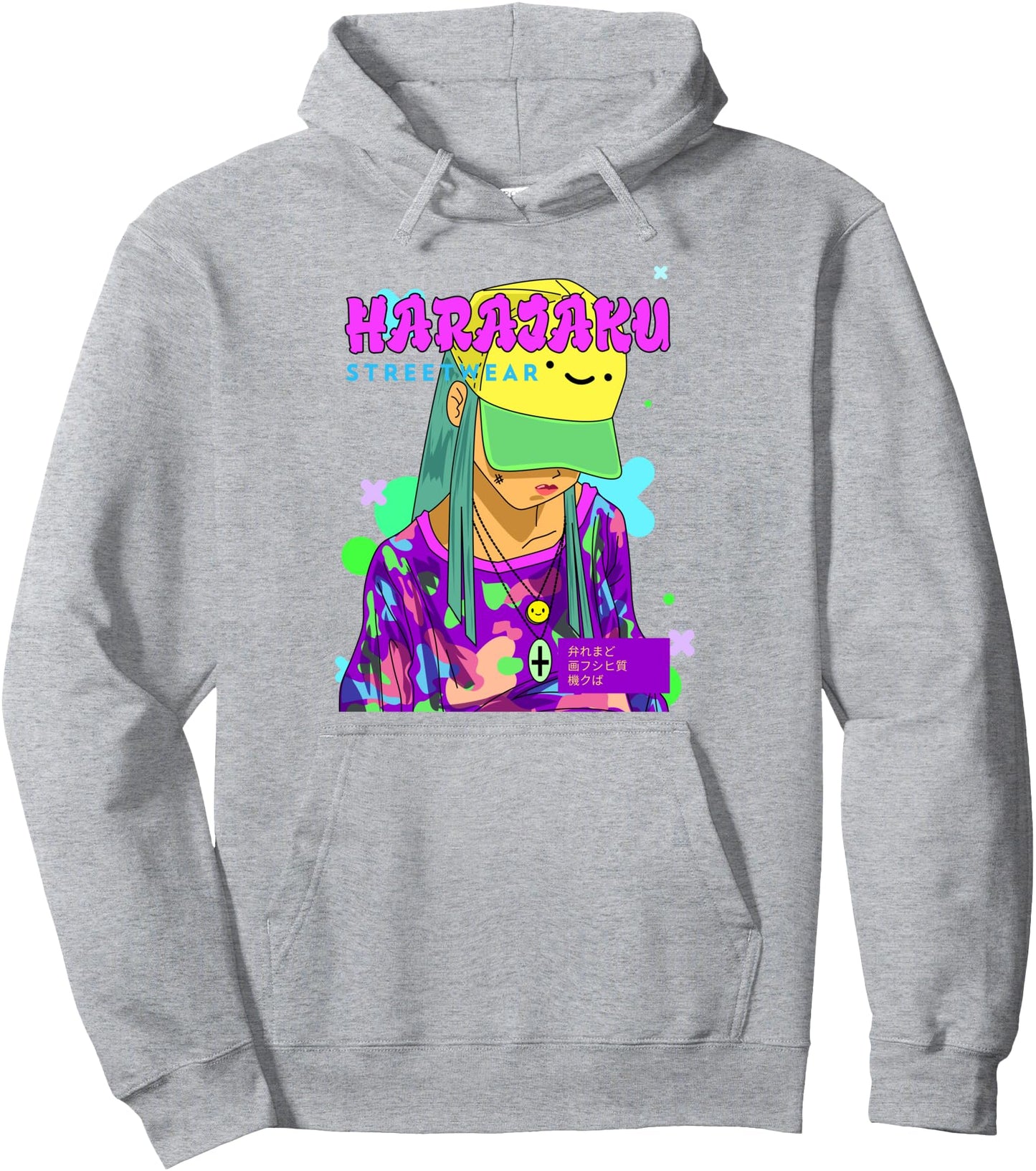 HARAJAKU STREETWEAR Aesthetic Anime Girl Pullover Hoodie
