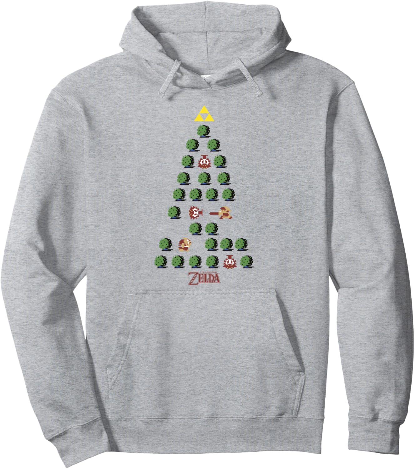 The Legend of Zelda 8-Bit Christmas Tree Pullover Hoodie