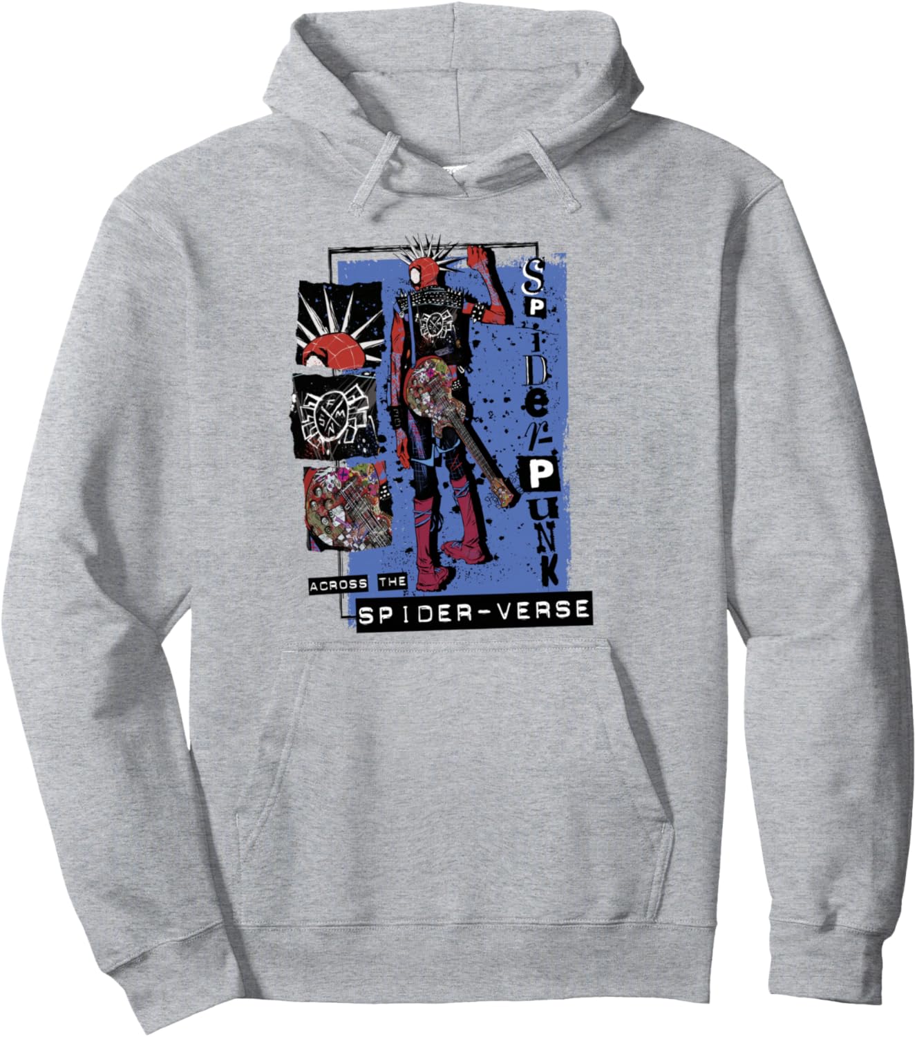 Marvel Spider-Man Across The Spider-Verse Part 1 Punk Verse Pullover Hoodie