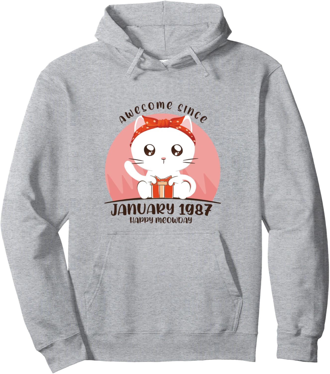 January 1987 - 36th Birthday - Japanese Anime Pullover Hoodie