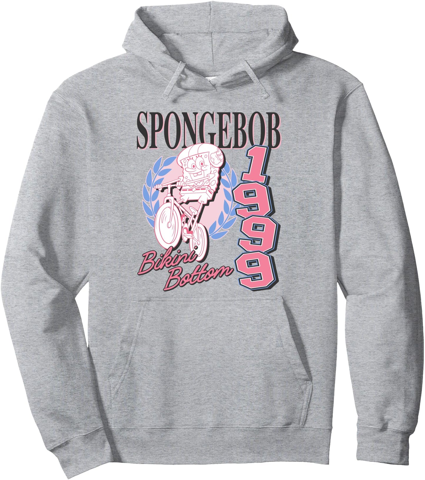 SpongeBob SquarePants 1999 Bikini Bottom Biking Retro Pullover Hoodie