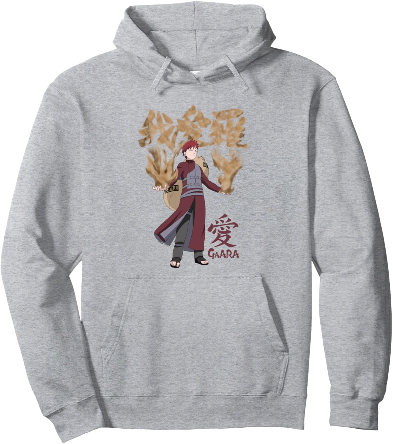 Naruto Shippuden Gaara Kanji Pullover Hoodie
