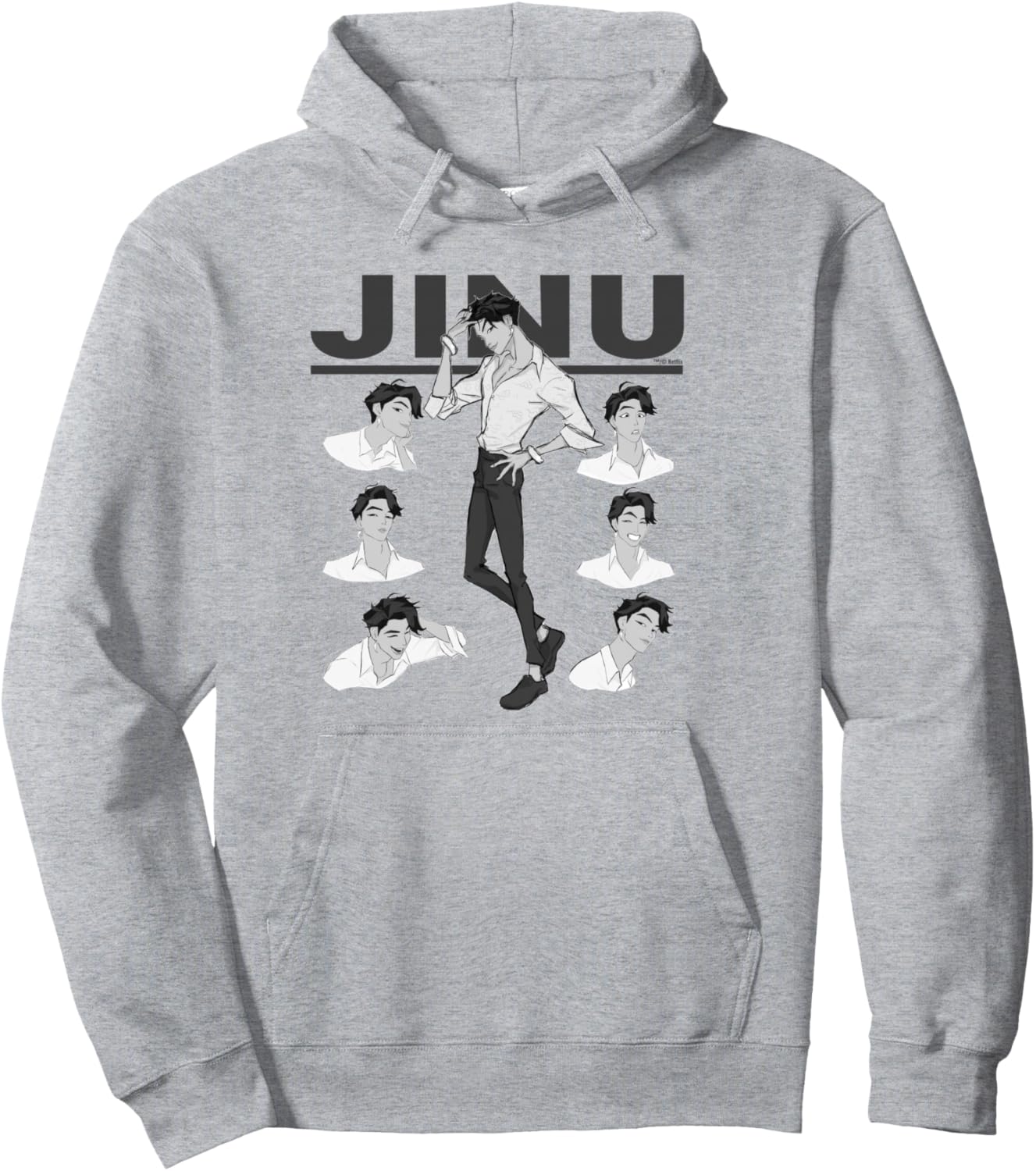 KPop Demon Hunters Jinu Expressions Pullover Hoodie