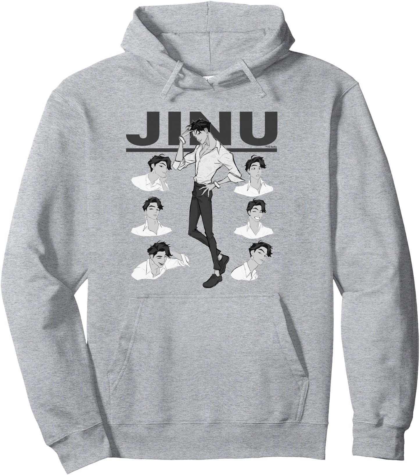 KPop Demon Hunters Jinu Expressions Pullover Hoodie