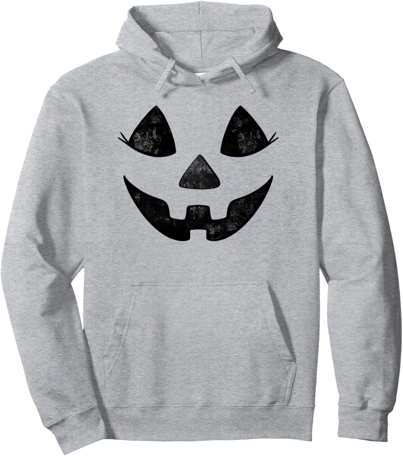 Halloween Orange Black | Women\u2019s Eyelashes Jack-o-lantern Pullover Hoodie