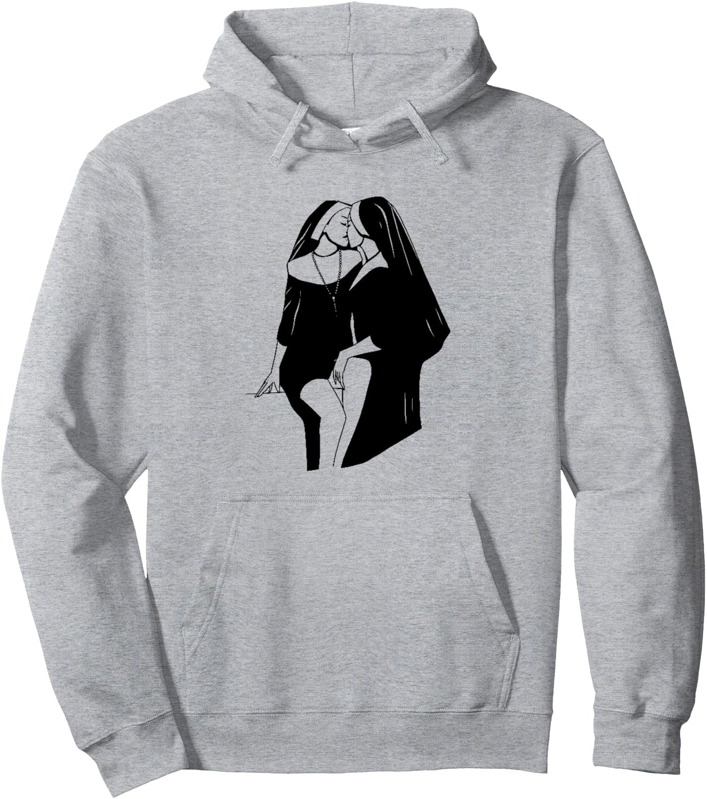 Provocative T-Shirt, Nuns Kissing Manga Hoodie Anime Pullover Hoodie