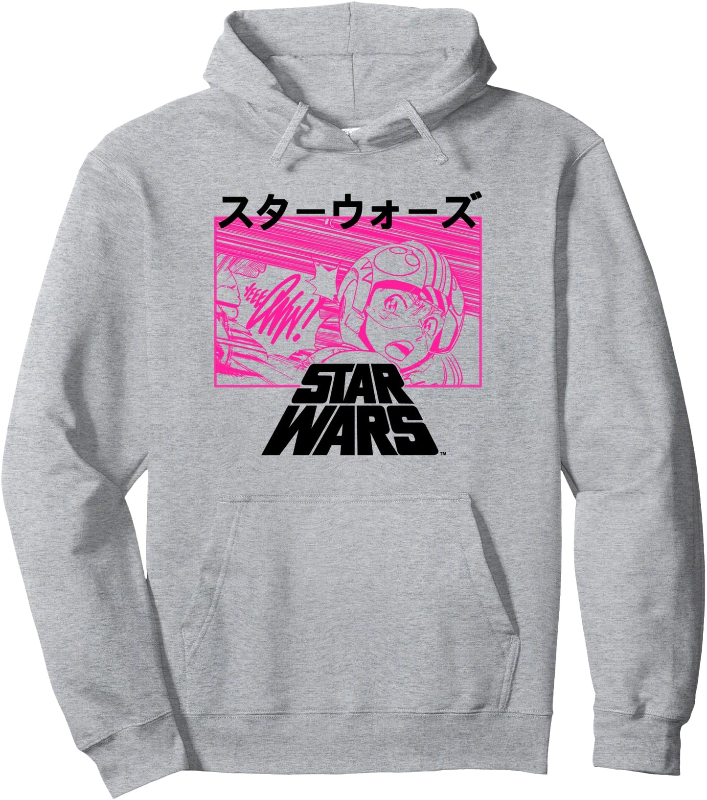 Star Wars Luke X-Wing Anime Kanji Manga Panel Pullover Hoodie