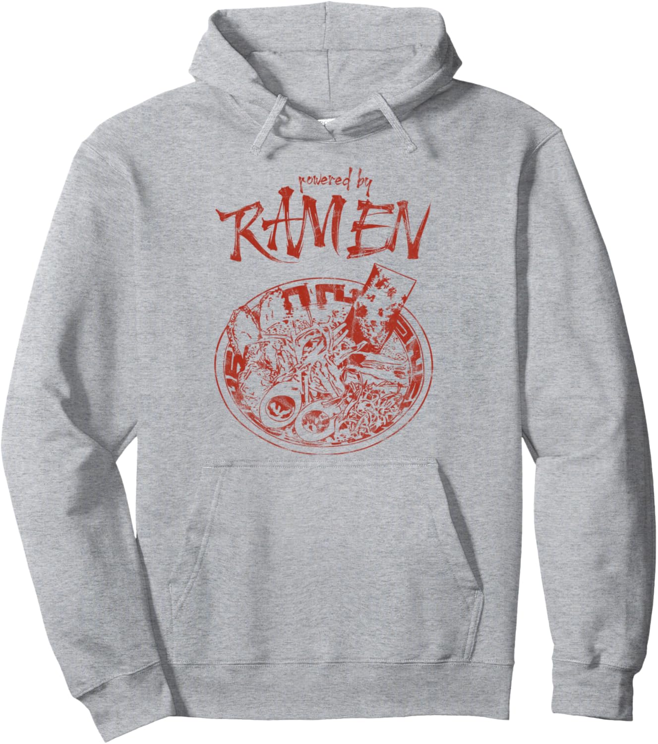 Powered By Ramen Japanese Love Anime Noodles Pullover Hoodie