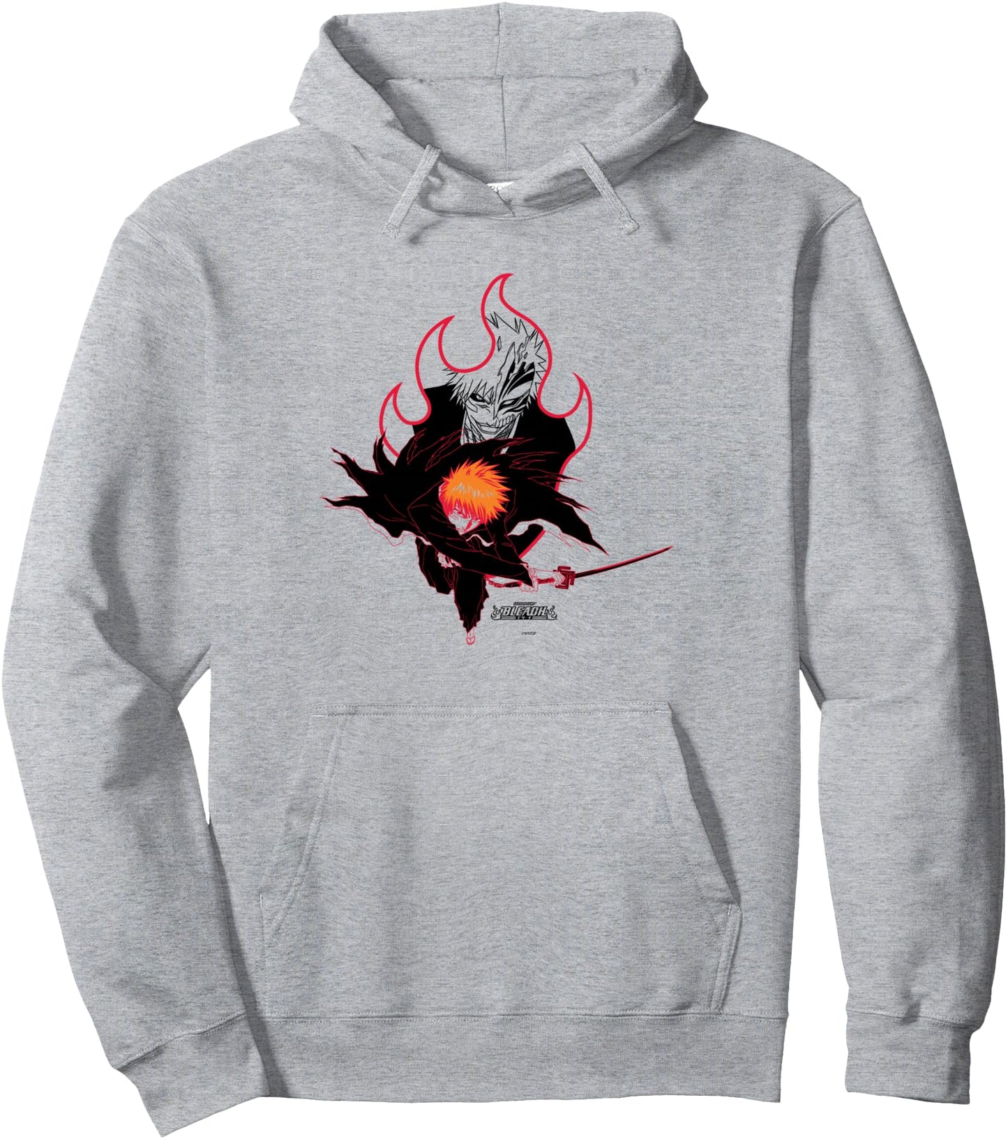 Bleach Ichigo Flame Outline Hallow Transform Anime Pullover Hoodie