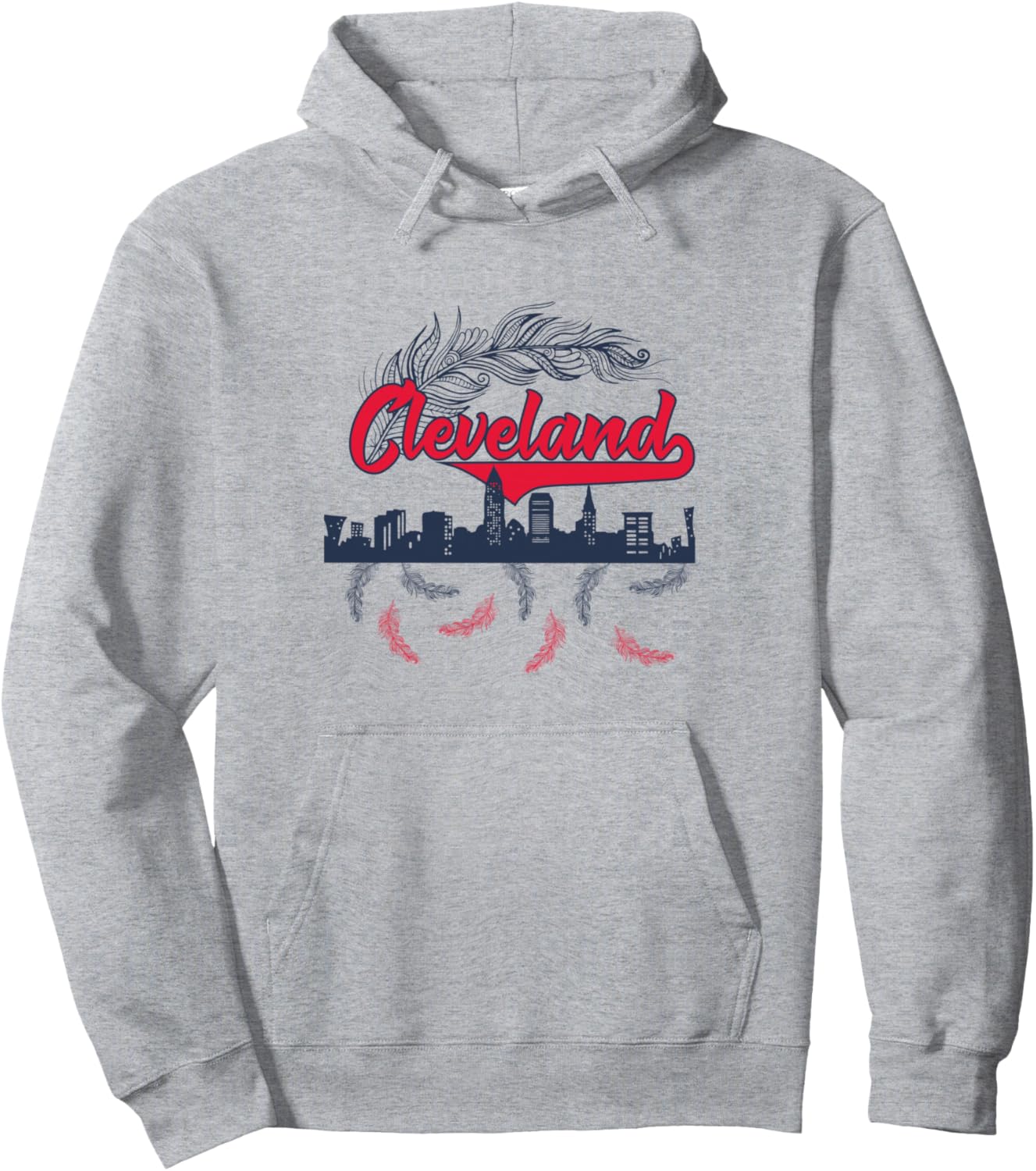 Retro Cleveland Pullover Hoodie Native American Gift Pullover Hoodie