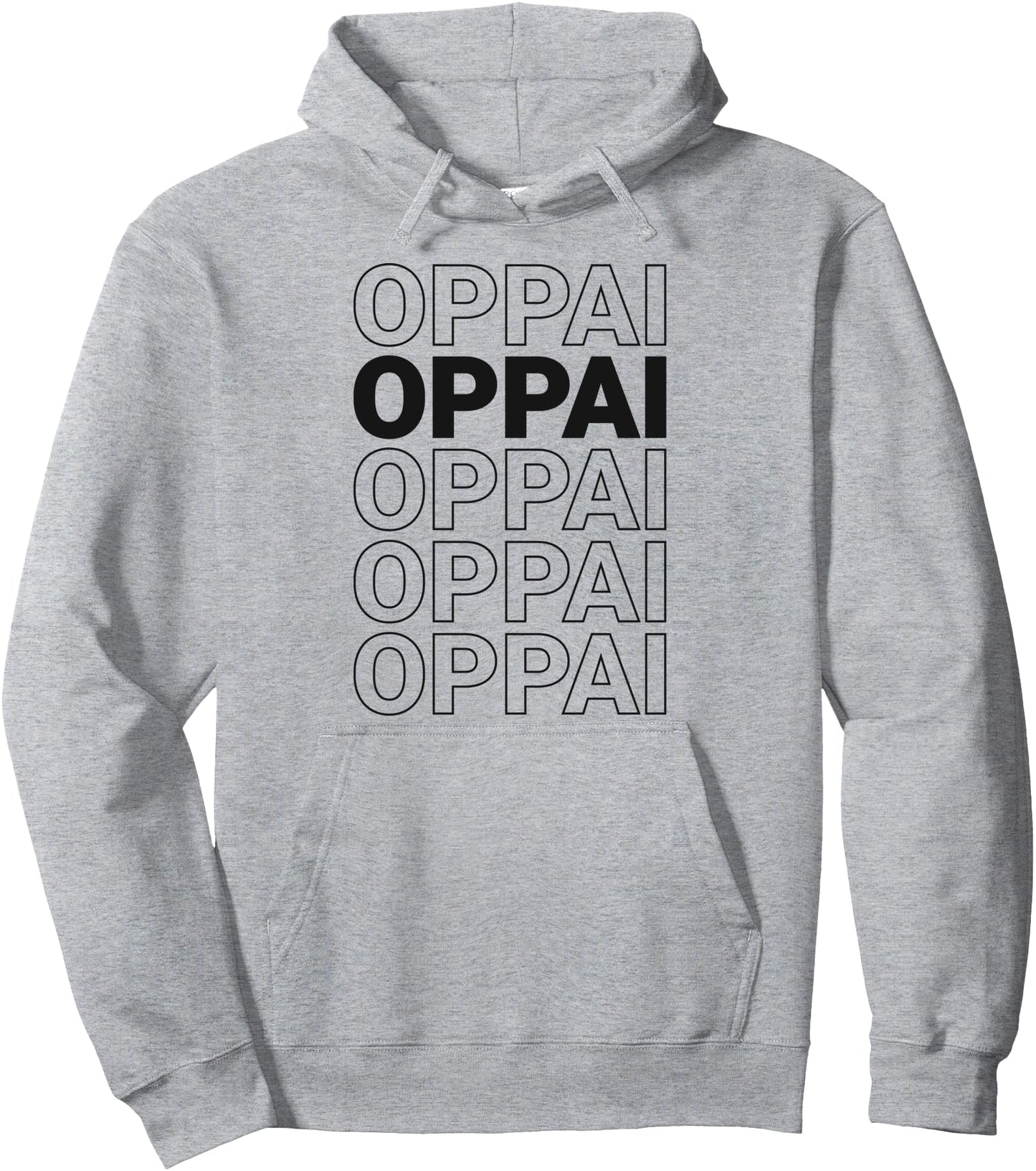 Minimal Oppai Ecchi anime fan Pullover Hoodie