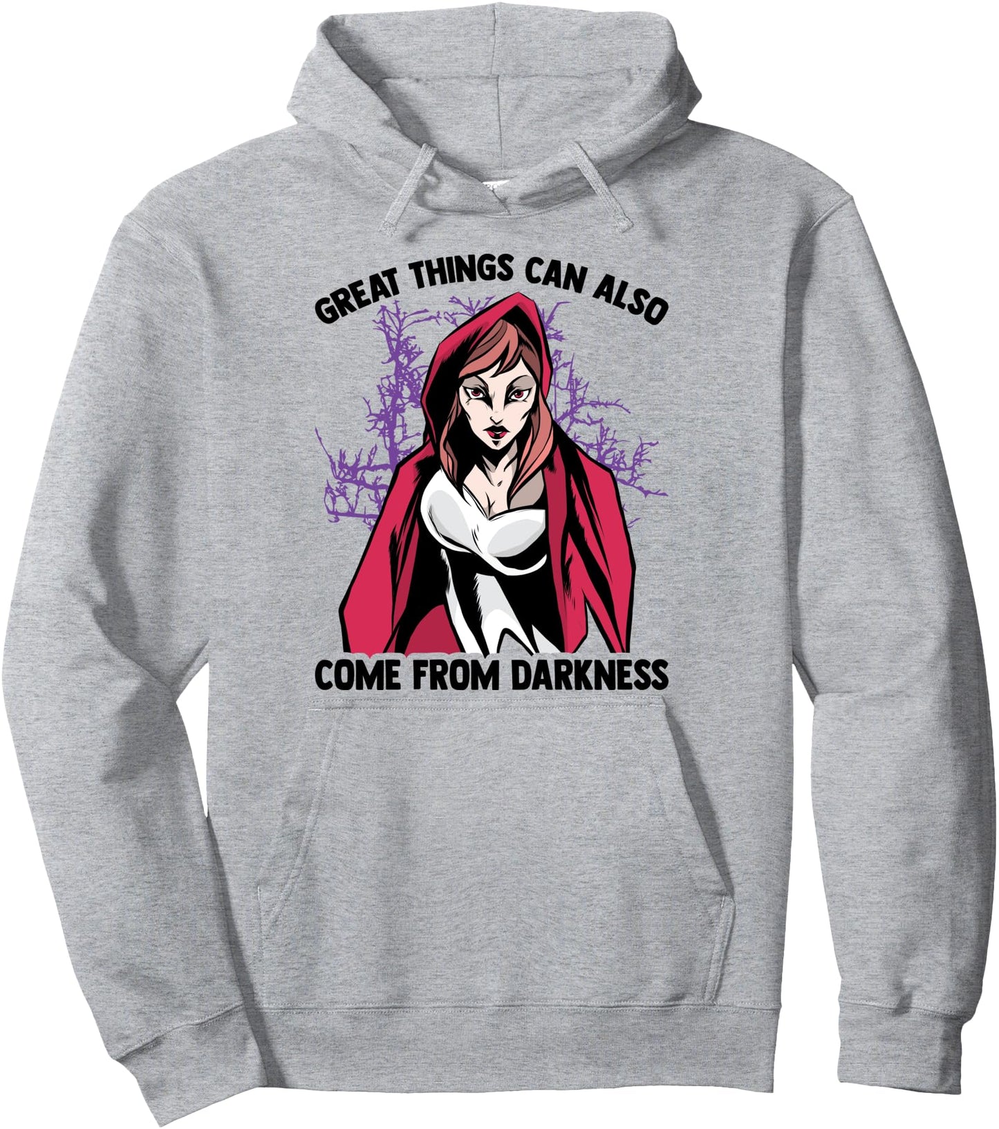 Great Things Can Also Come From Darkness - Otaku Anime Girl Pullover Hoodie