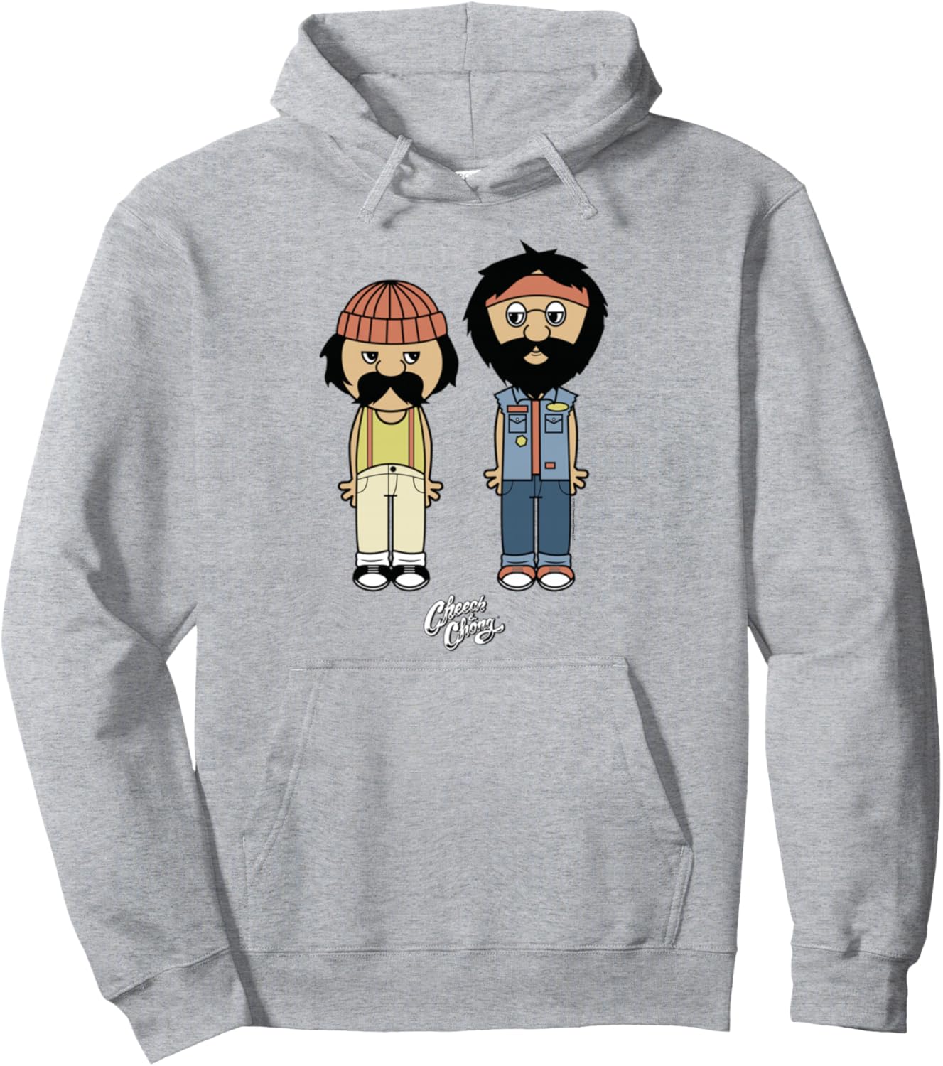 Cheech & Chong Toon Style Full Bodies With Classic Logo Pullover Hoodie