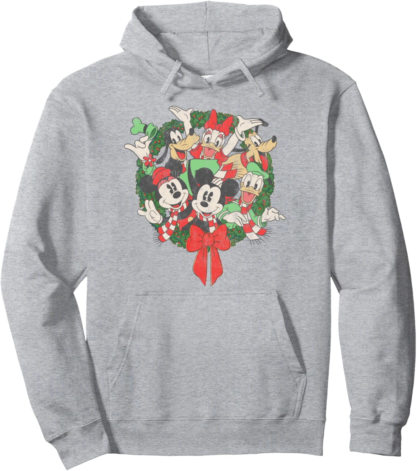 Disney Group Shot Christmas Wreath Pullover Hoodie