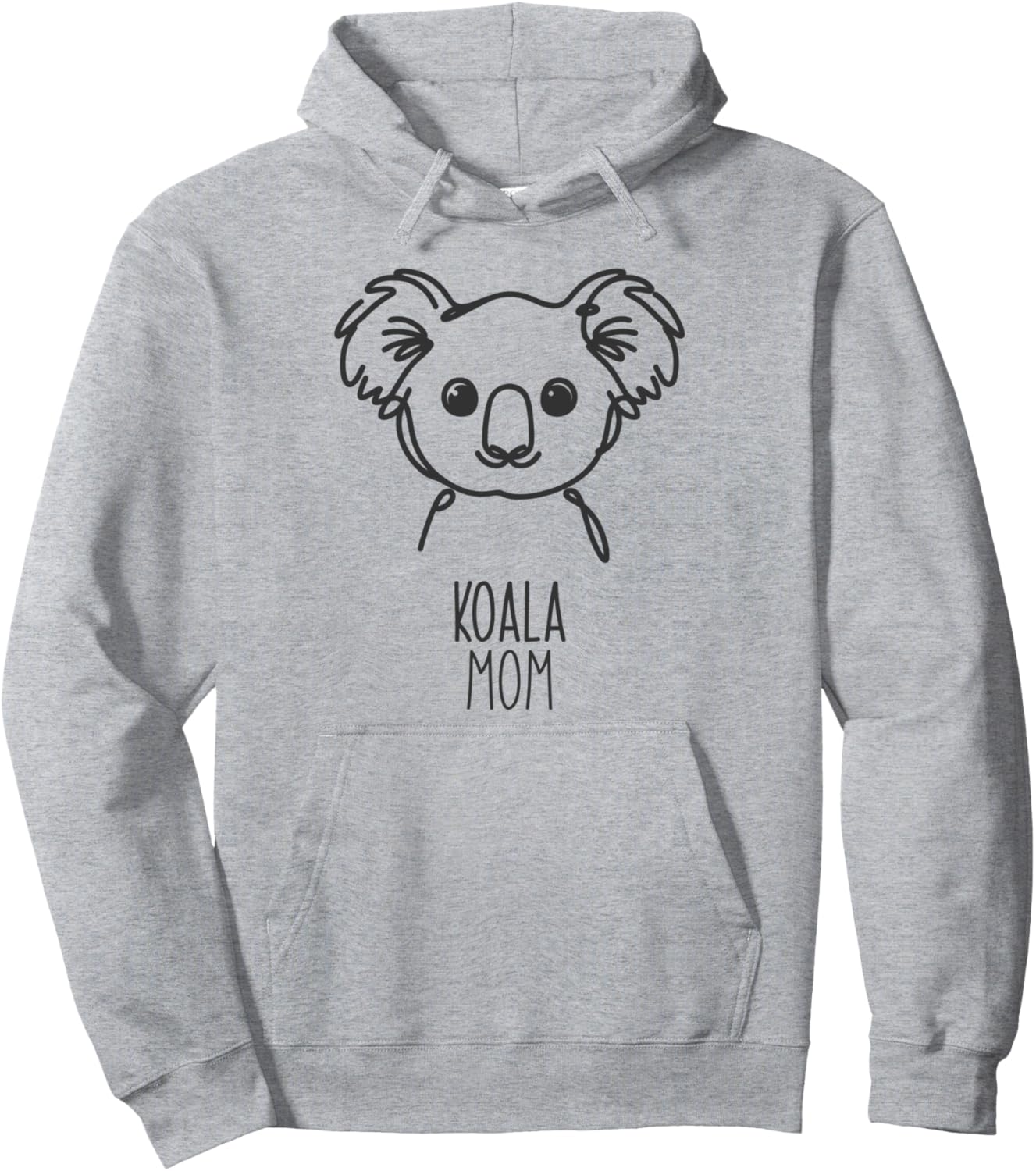 Line Art Best Mom Women - Koala Pullover Hoodie