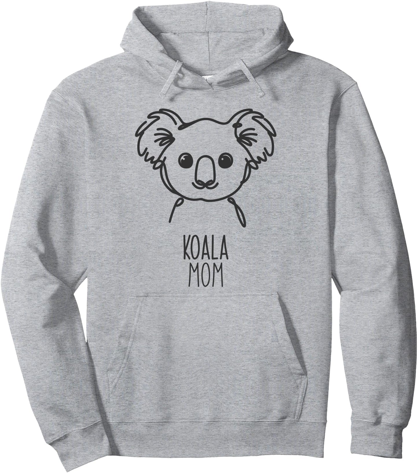 Line Art Best Mom Women - Koala Pullover Hoodie