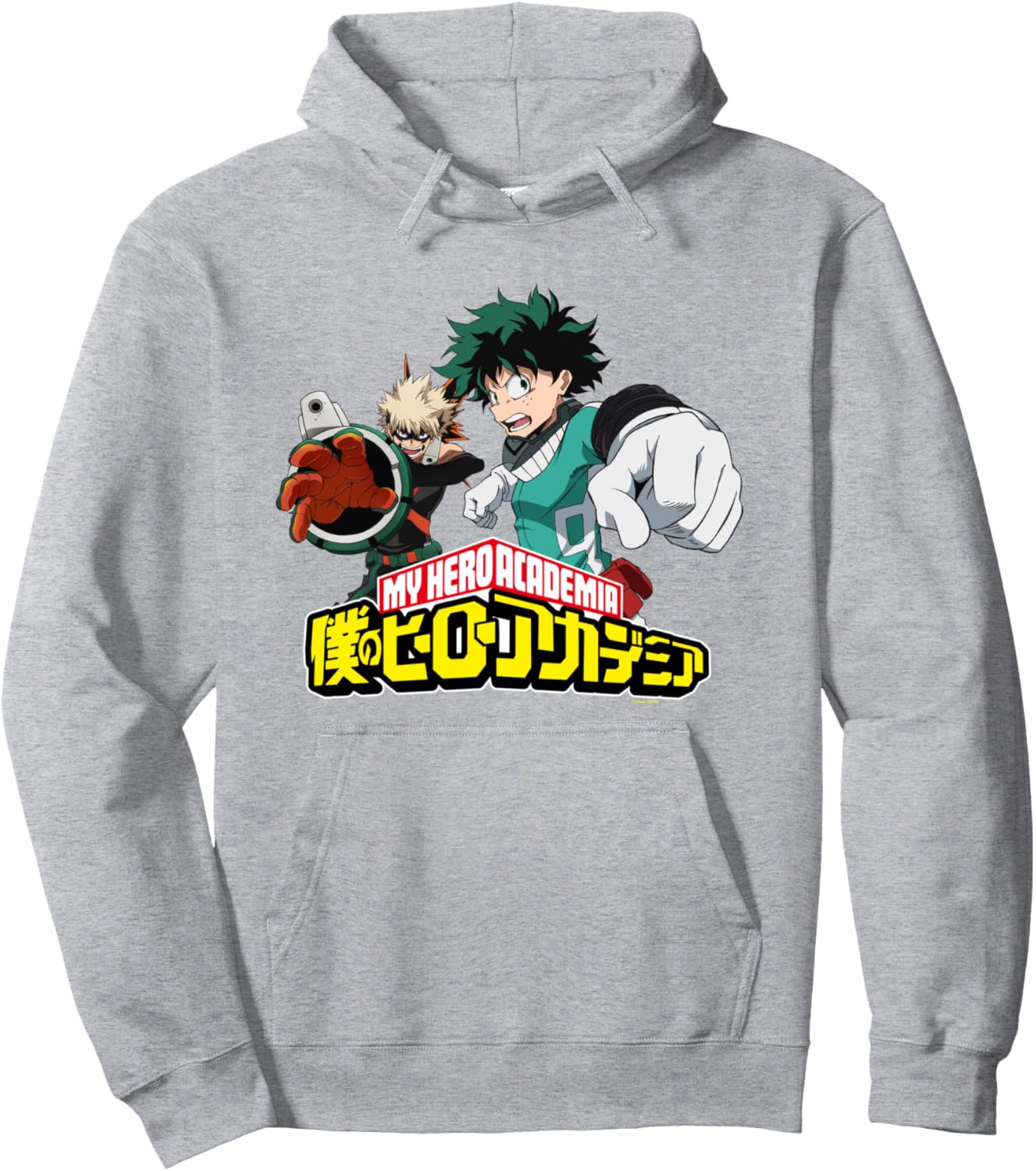 My Hero Academia Bakugo and Midoriya Fight Pose Anime Pullover Hoodie