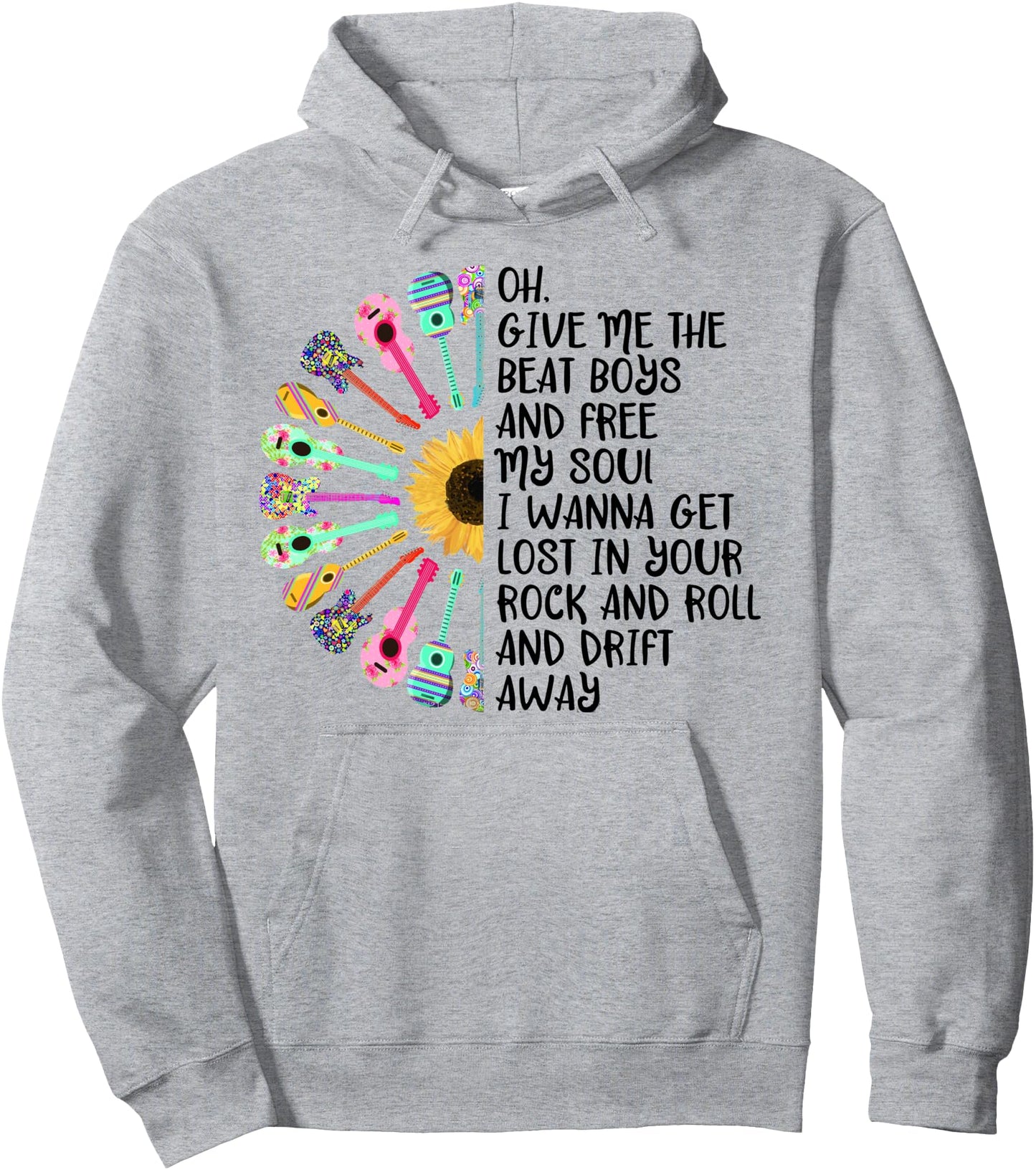 Guitar Give Me The Beat Boys Pullover Hoodie
