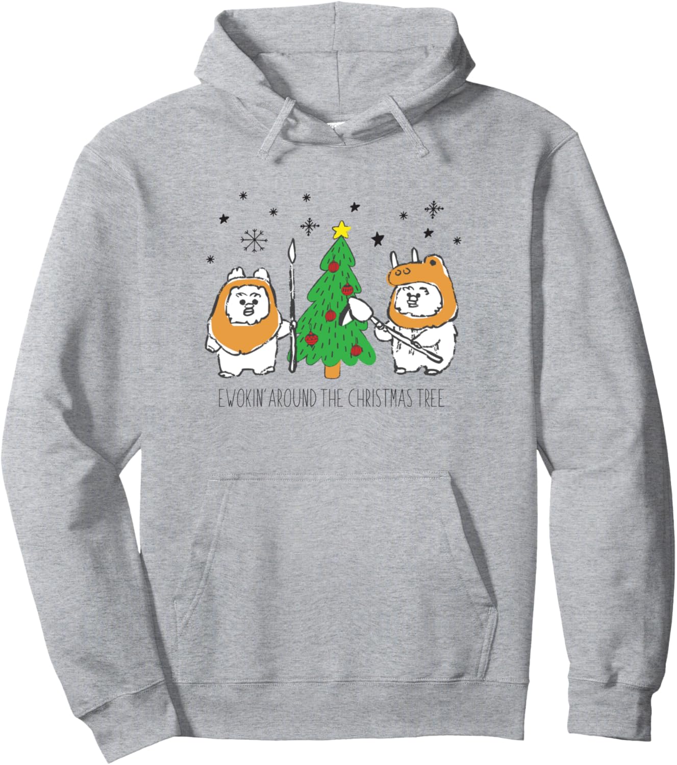 Star Wars Christmas Ewokin' Around The Christmas Tree Pullover Hoodie