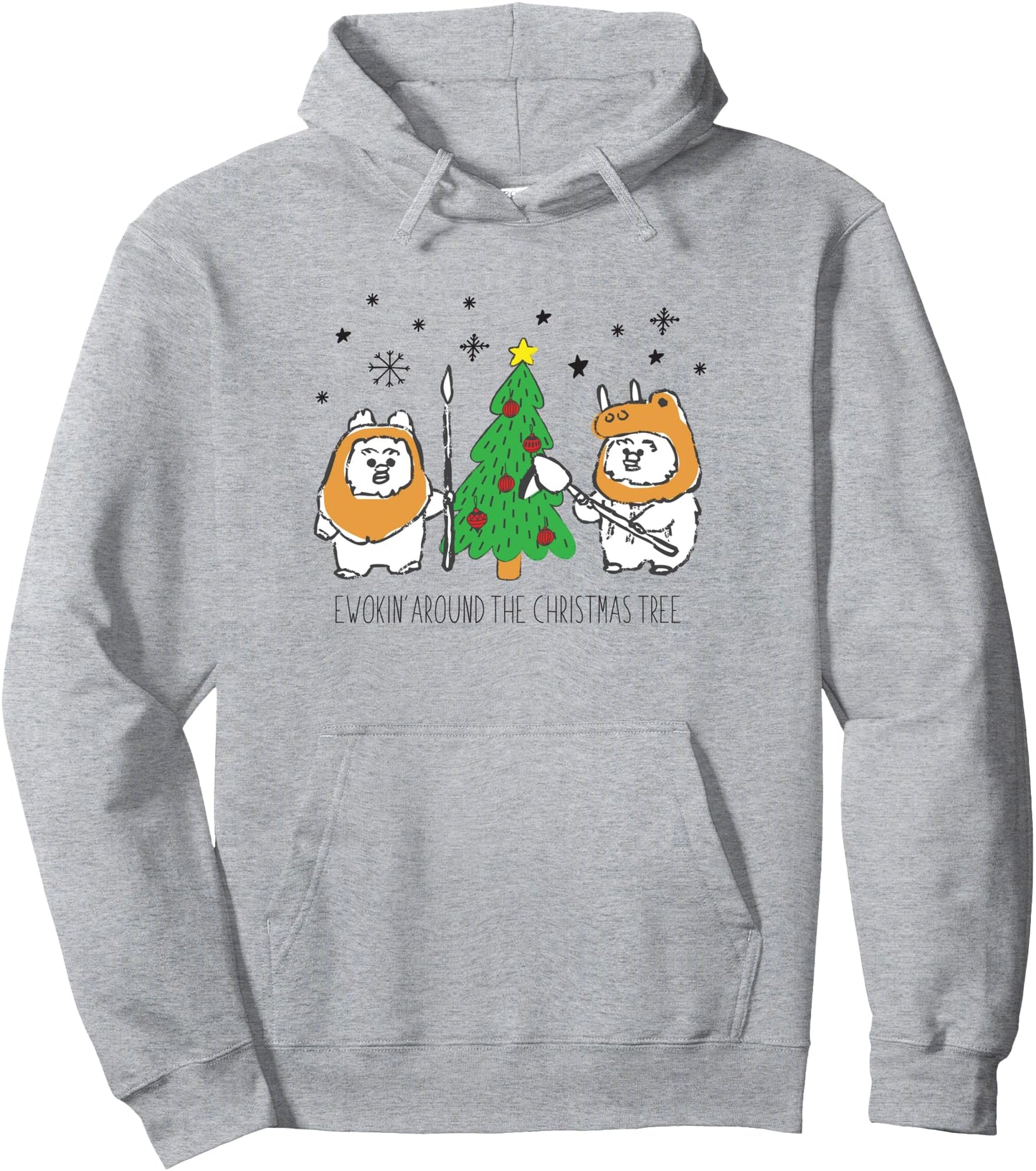 Star Wars Christmas Ewokin' Around The Christmas Tree Pullover Hoodie