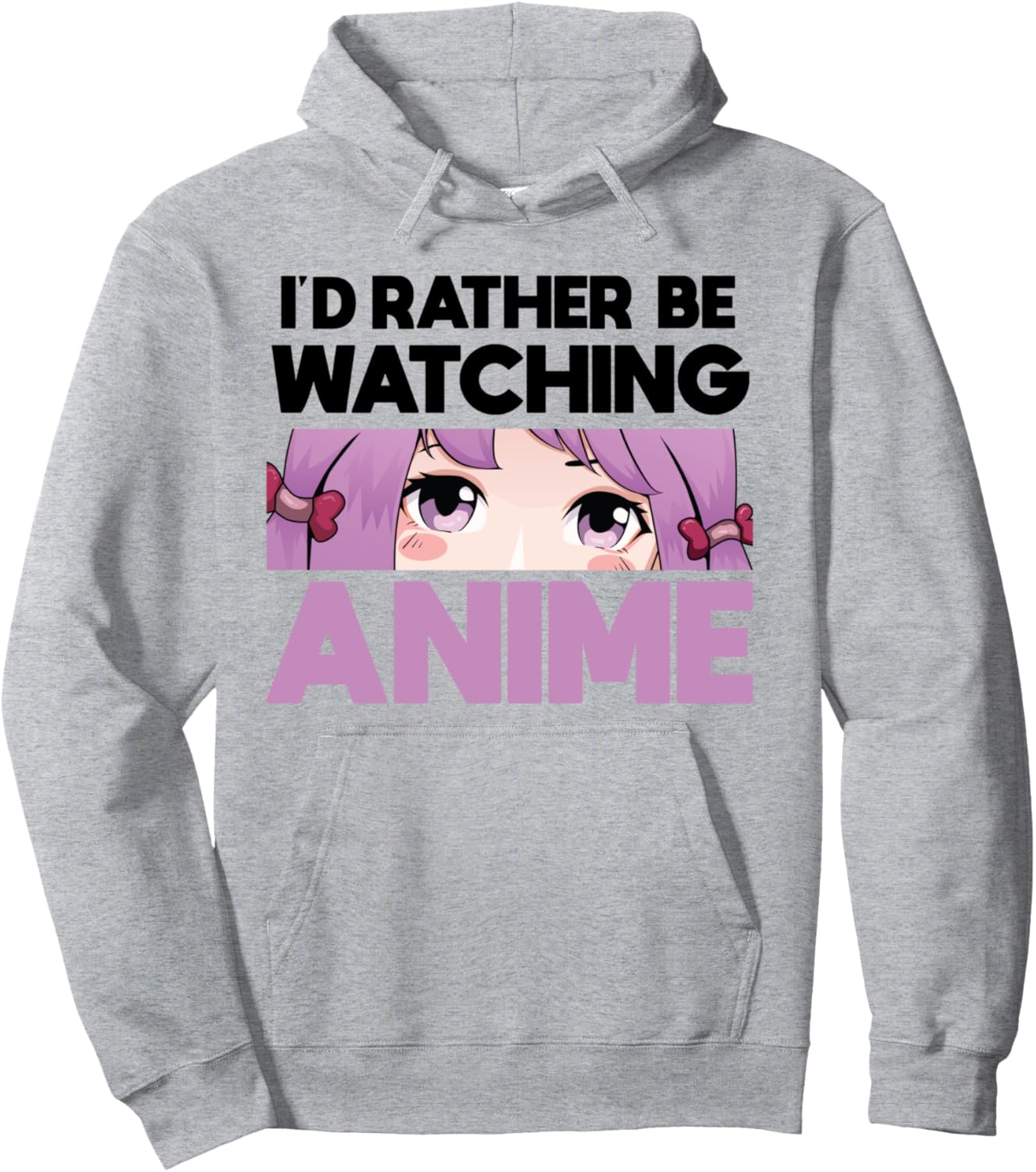 I'd rather be watching Anime Anime Pullover Hoodie