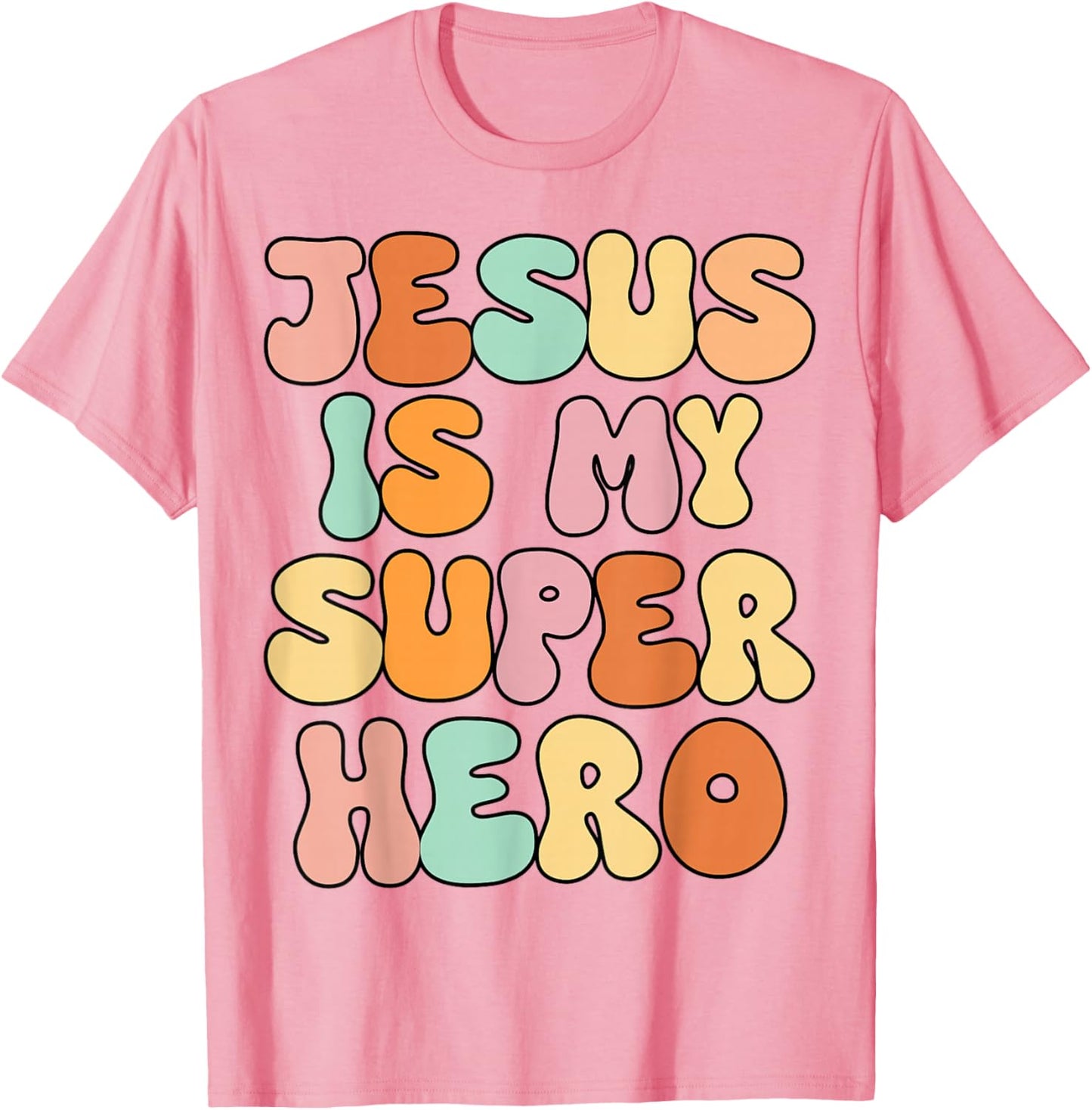 Girls Jesus is My Superhero Christian Sister God Toddler Kid