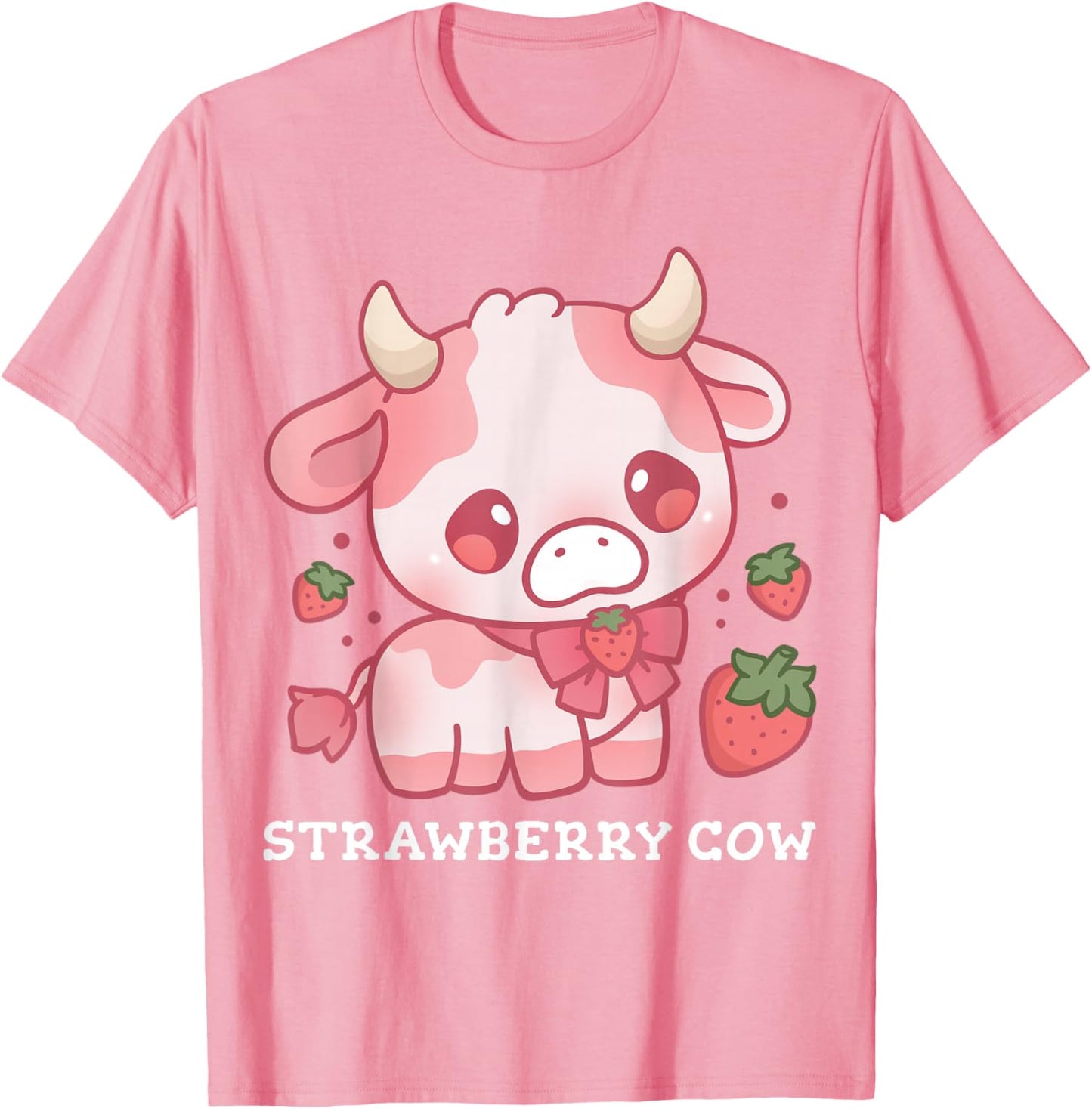 Strawberry Cow Kawaii Anime Strawberry Milk for Girls Women