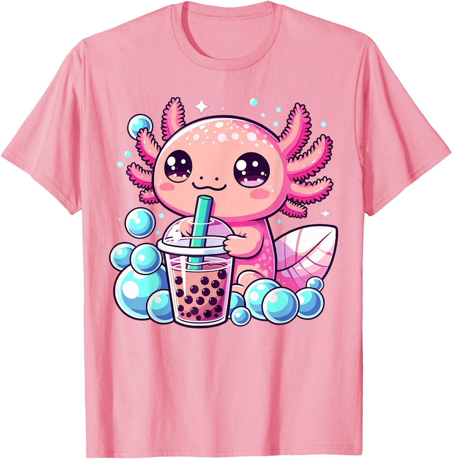 Axolotl Bubble Tea Boba Anime Kawaii Axolotl
