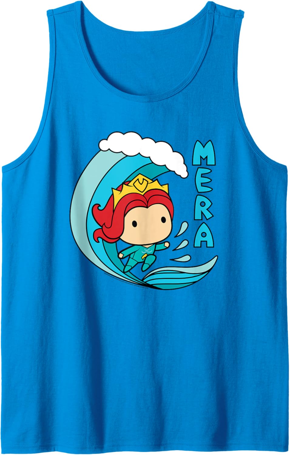 Aquaman Movie Chibi Mera and Mermaid Wave Tank Top