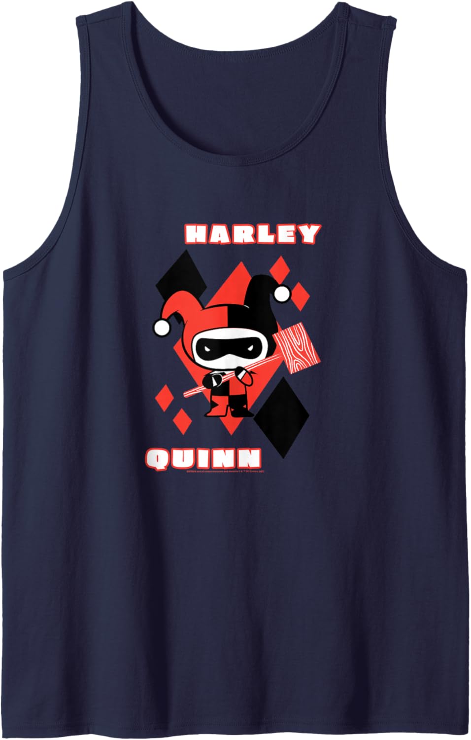 DC Comics Harley Quinn Chibi Diamond Portrait Logo Tank Top