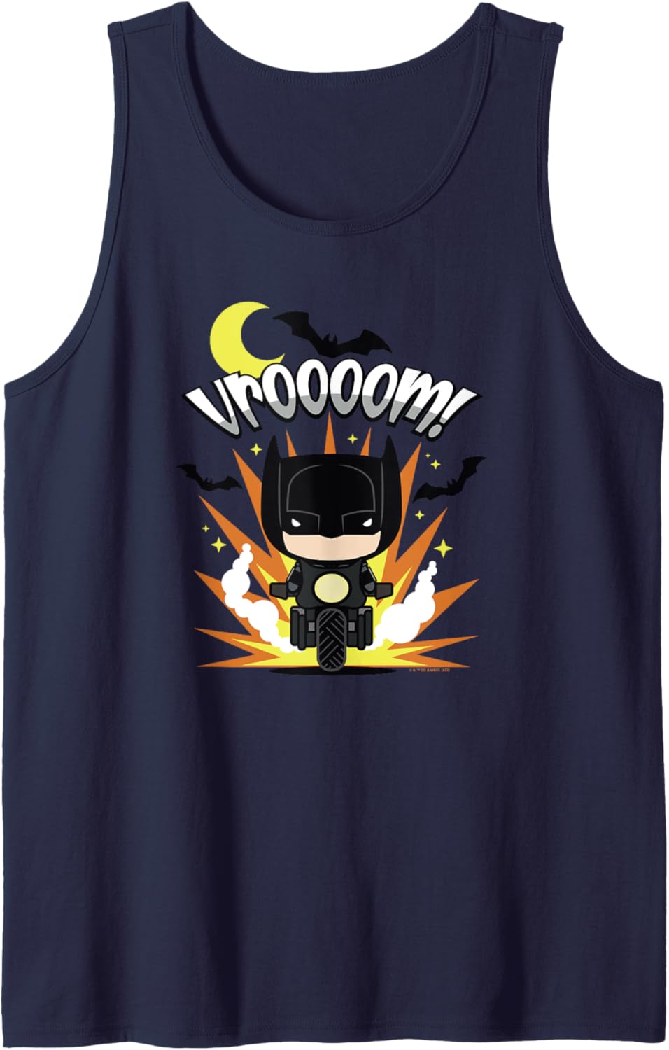 The Batman Vroooom Batman Motorcycle Chibi Character Tank Top