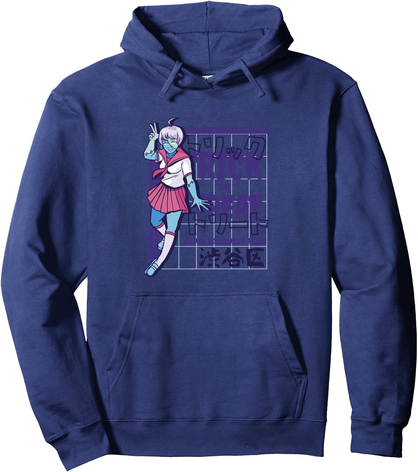 Halloween Trick or Treat Anime Kawaii Pullover Hoodie