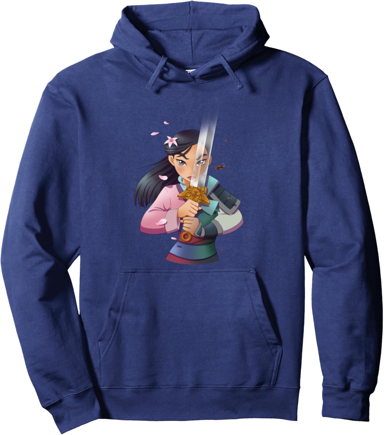 Disney Mulan Anime Half Girl Half Warrior Hoodie Pullover Hoodie