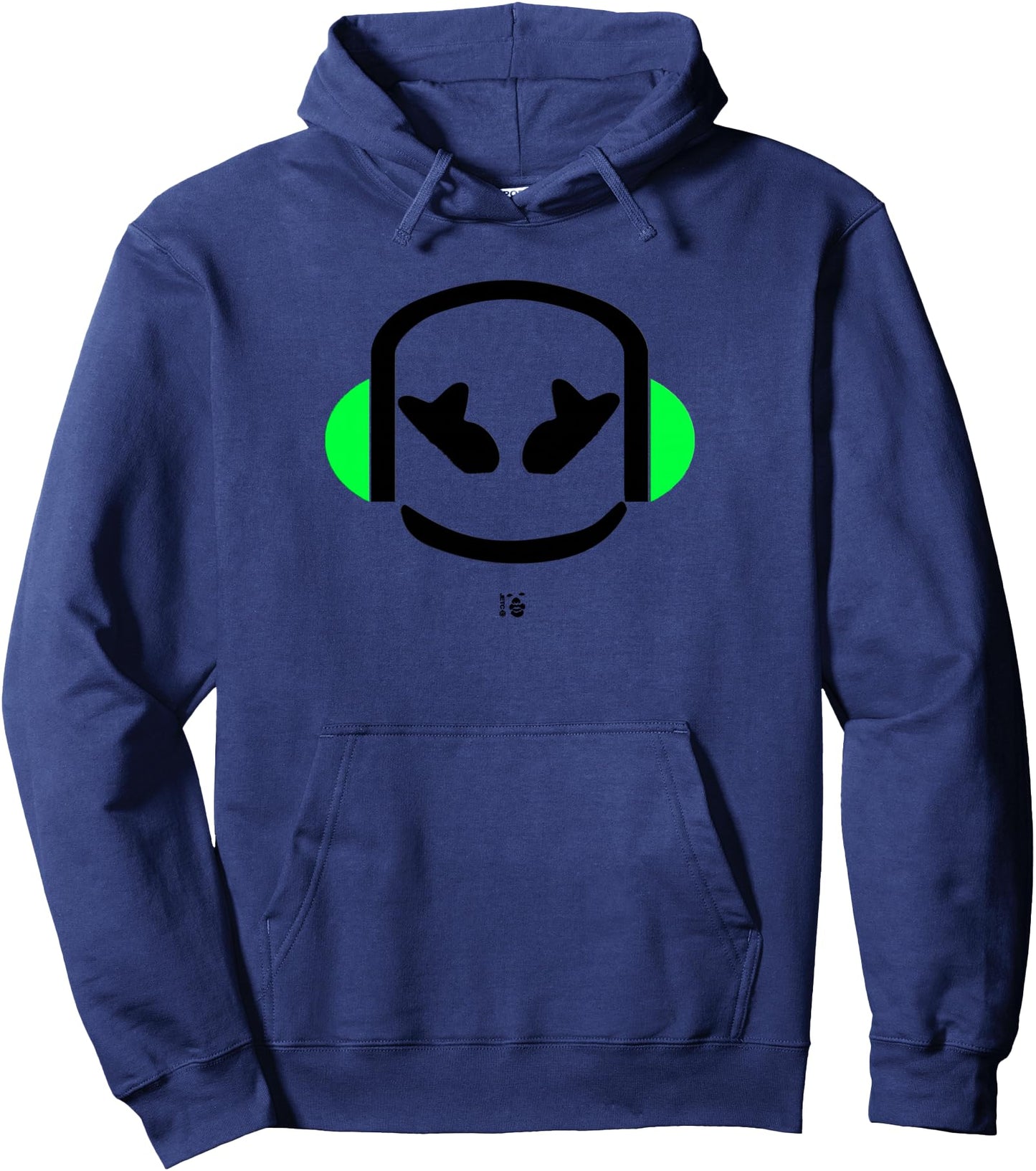 Marshmallow Headphones Face Pullover Hoodie
