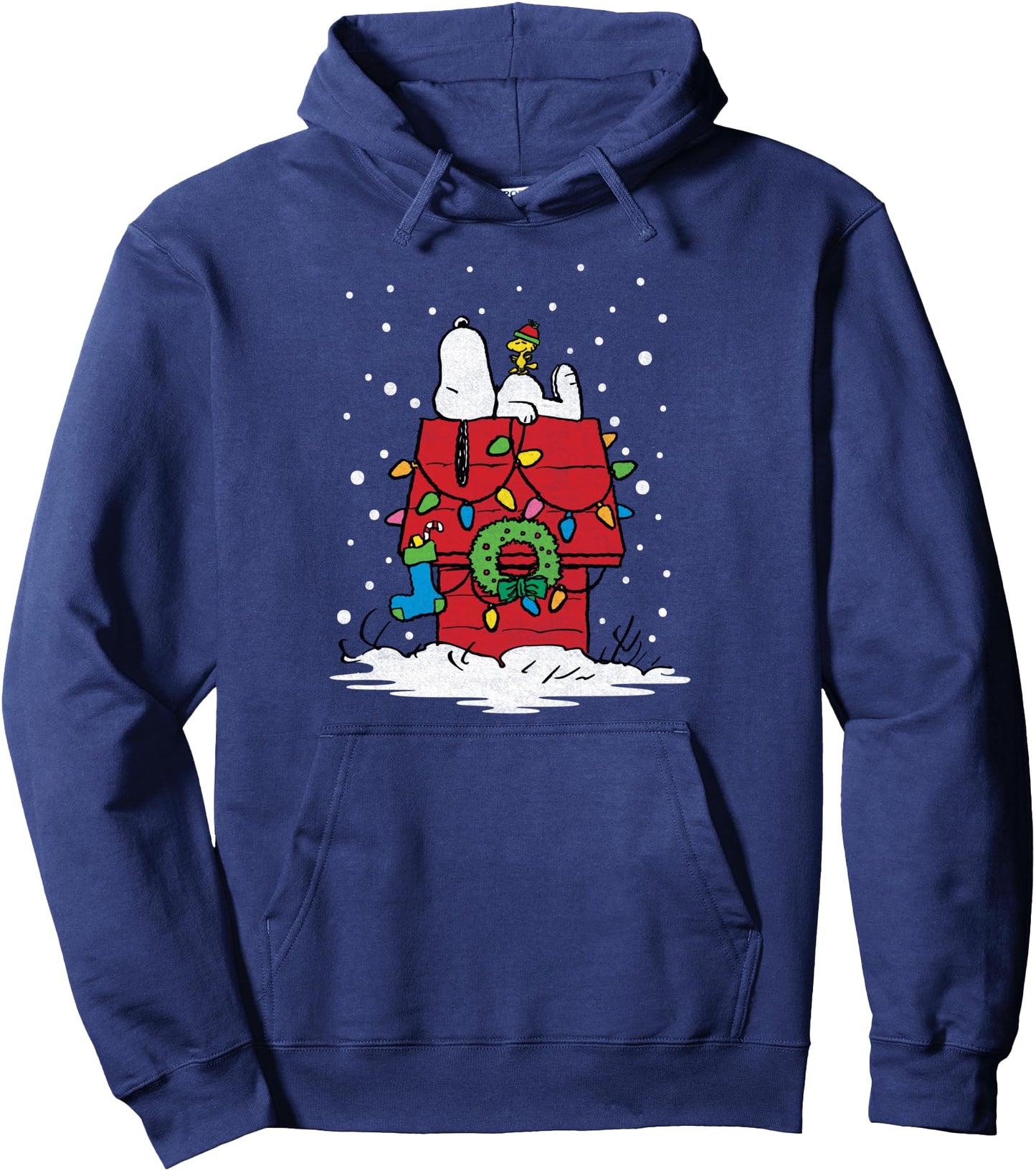 Peanuts Snoopy Christmas Lights Pullover Hoodie