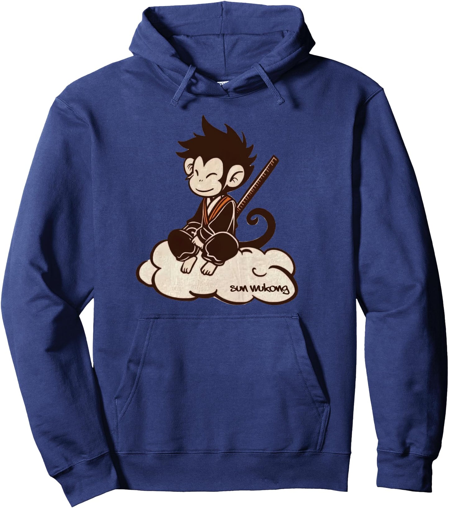 Sun Wukong surfing on a Cloud Monkey King Chinese Legend Pullover Hoodie