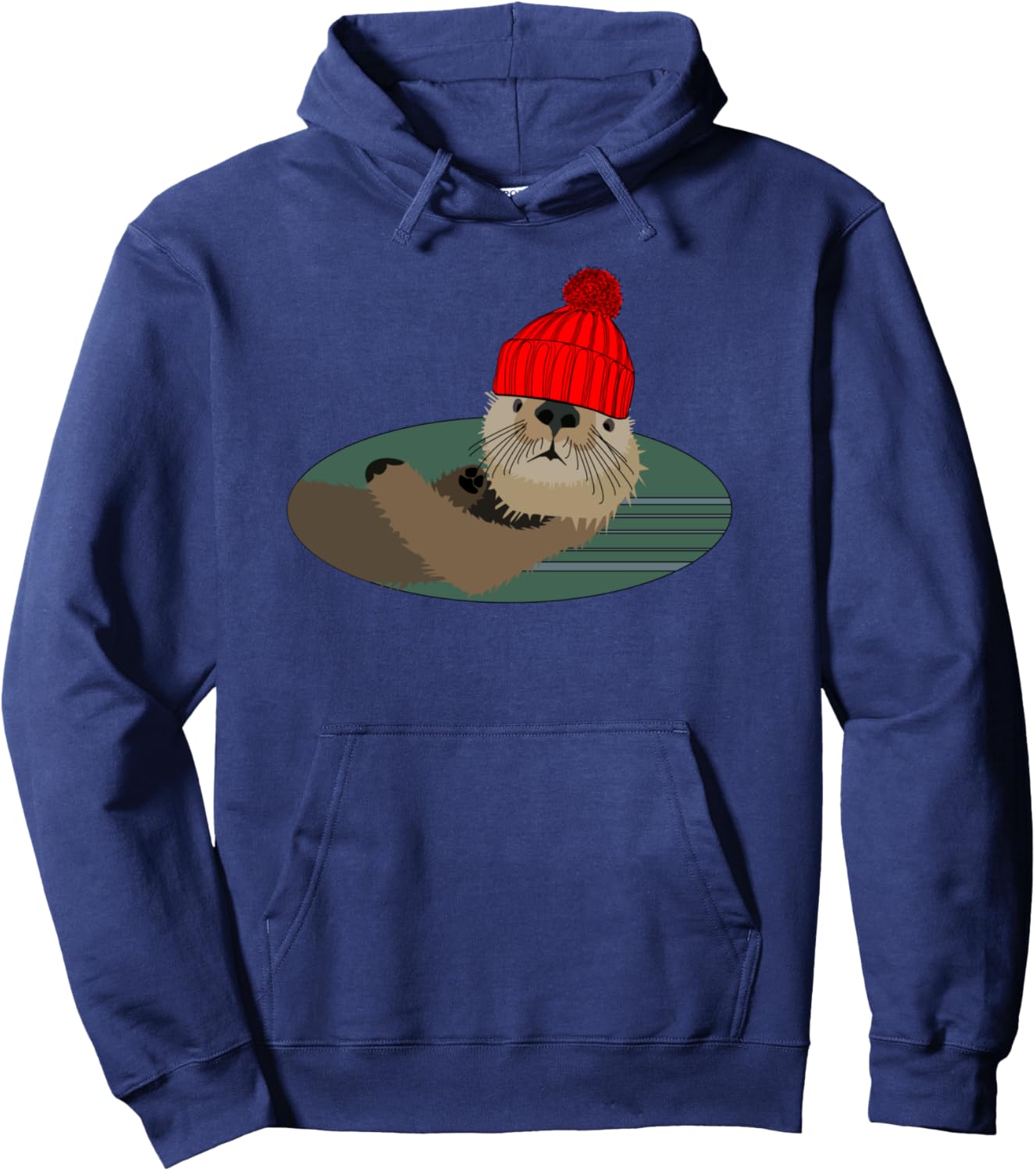 Otter in Beanie Stocking Hat T-Shirt Pullover Hoodie