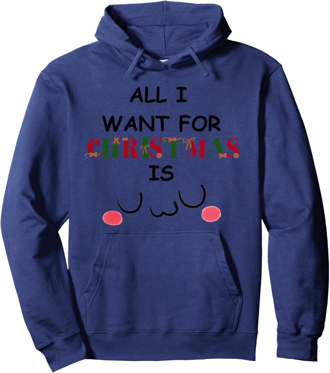 UwU Christmas - Cute Anime Pullover Hoodie