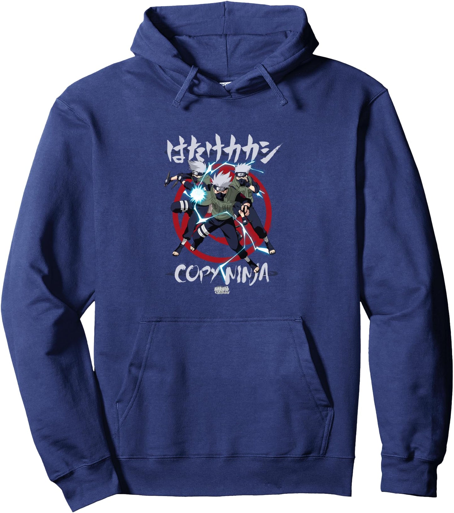 Naruto Shippuden Kakashi Copy Ninja Lightning Anime Pullover Hoodie