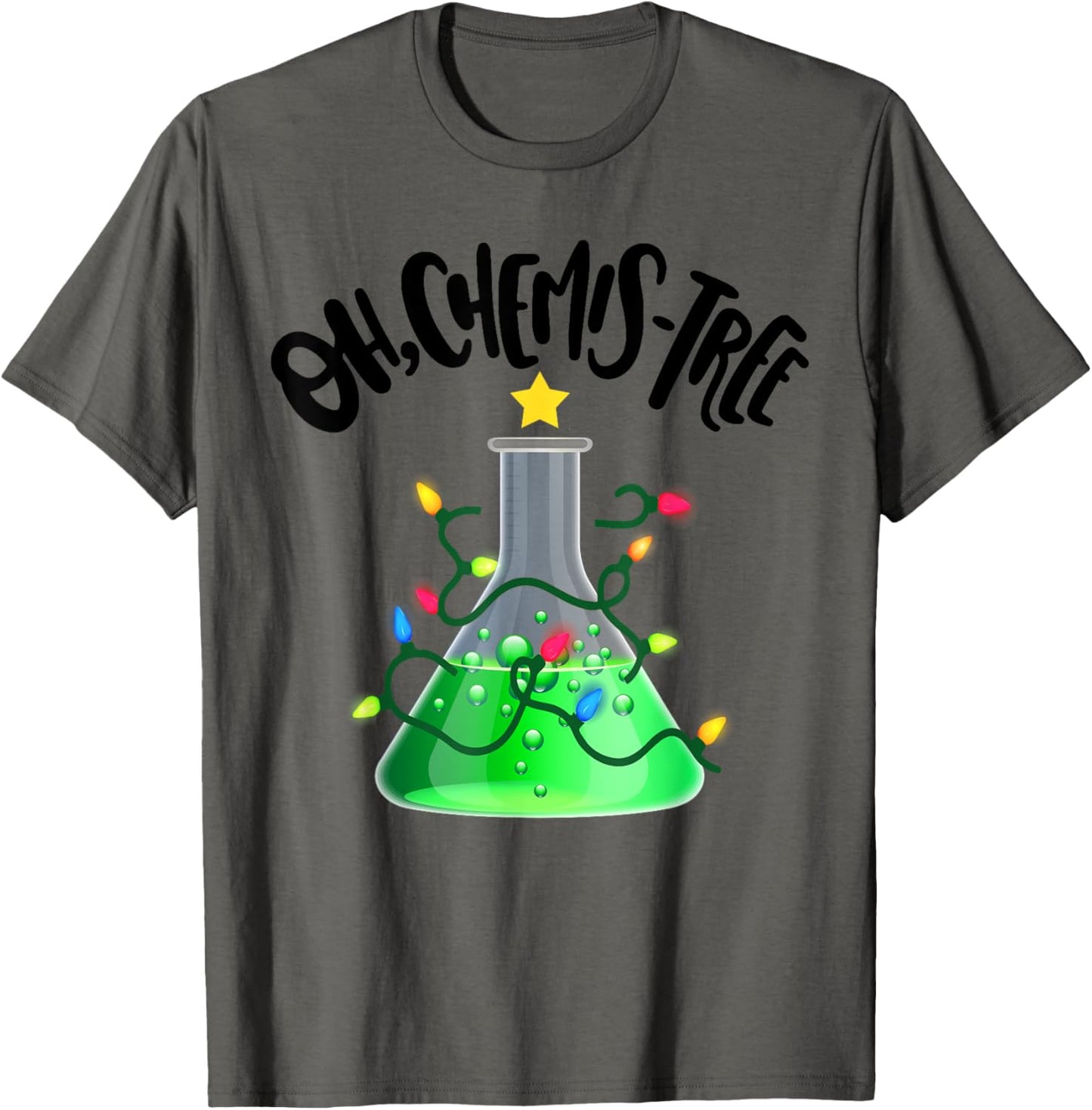 Funny Science Teacher Oh Chemis-Tree Christmas Xmas tree