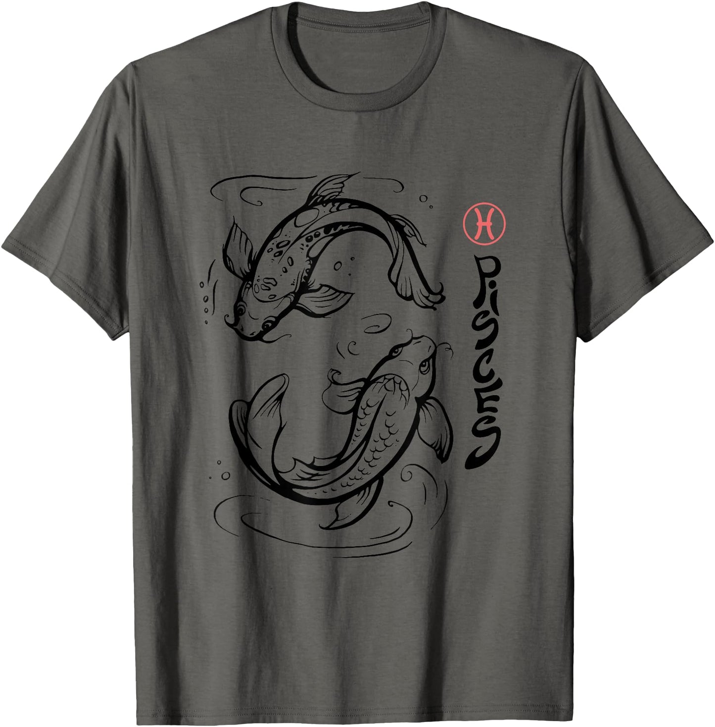 Zodiac Pisces Astrology Star Sign Graphic Japanese Koi Fish
