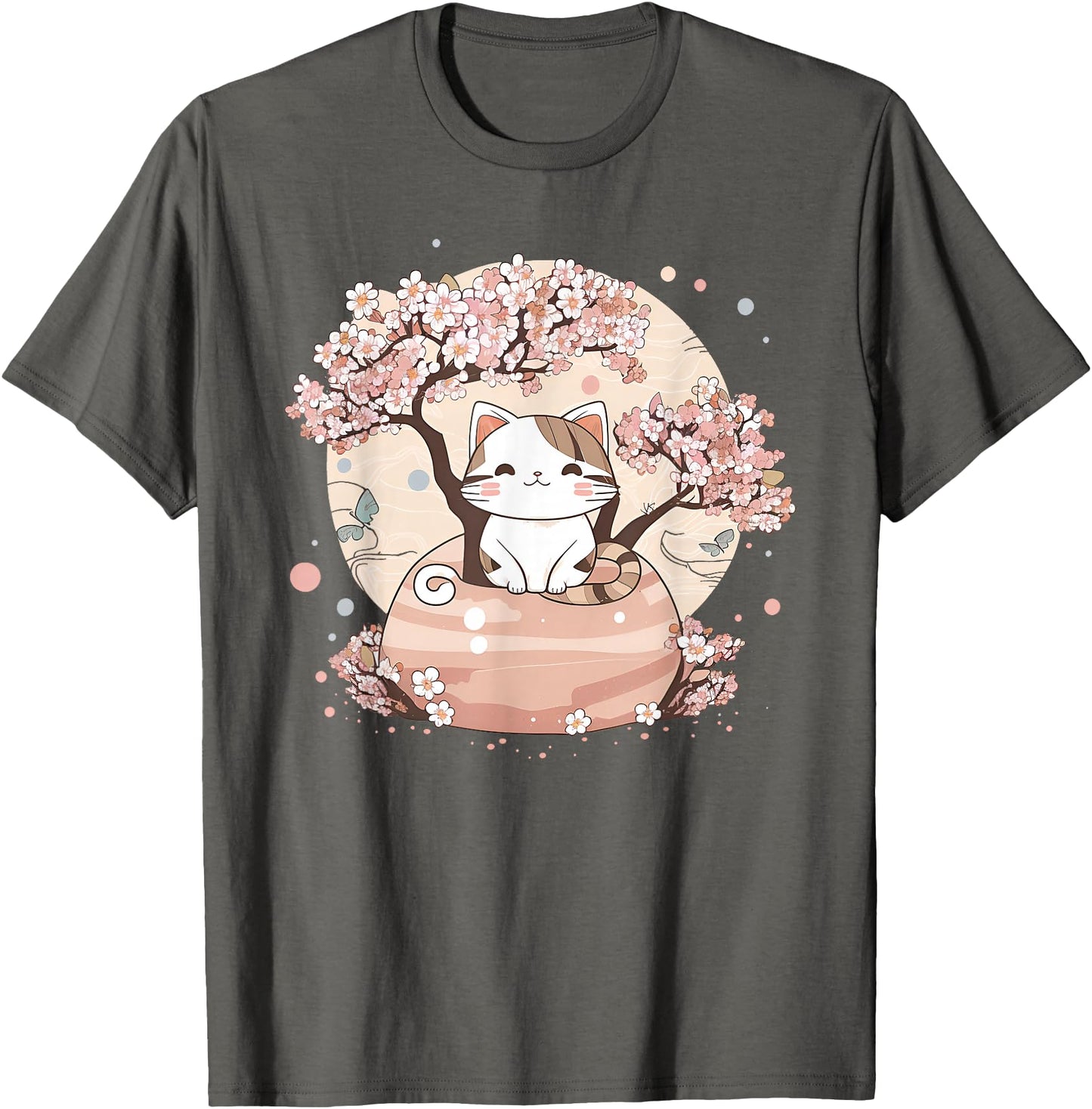 Cherry Blossom Tree Cat Japanese Aesthetic Vaporwave Anime