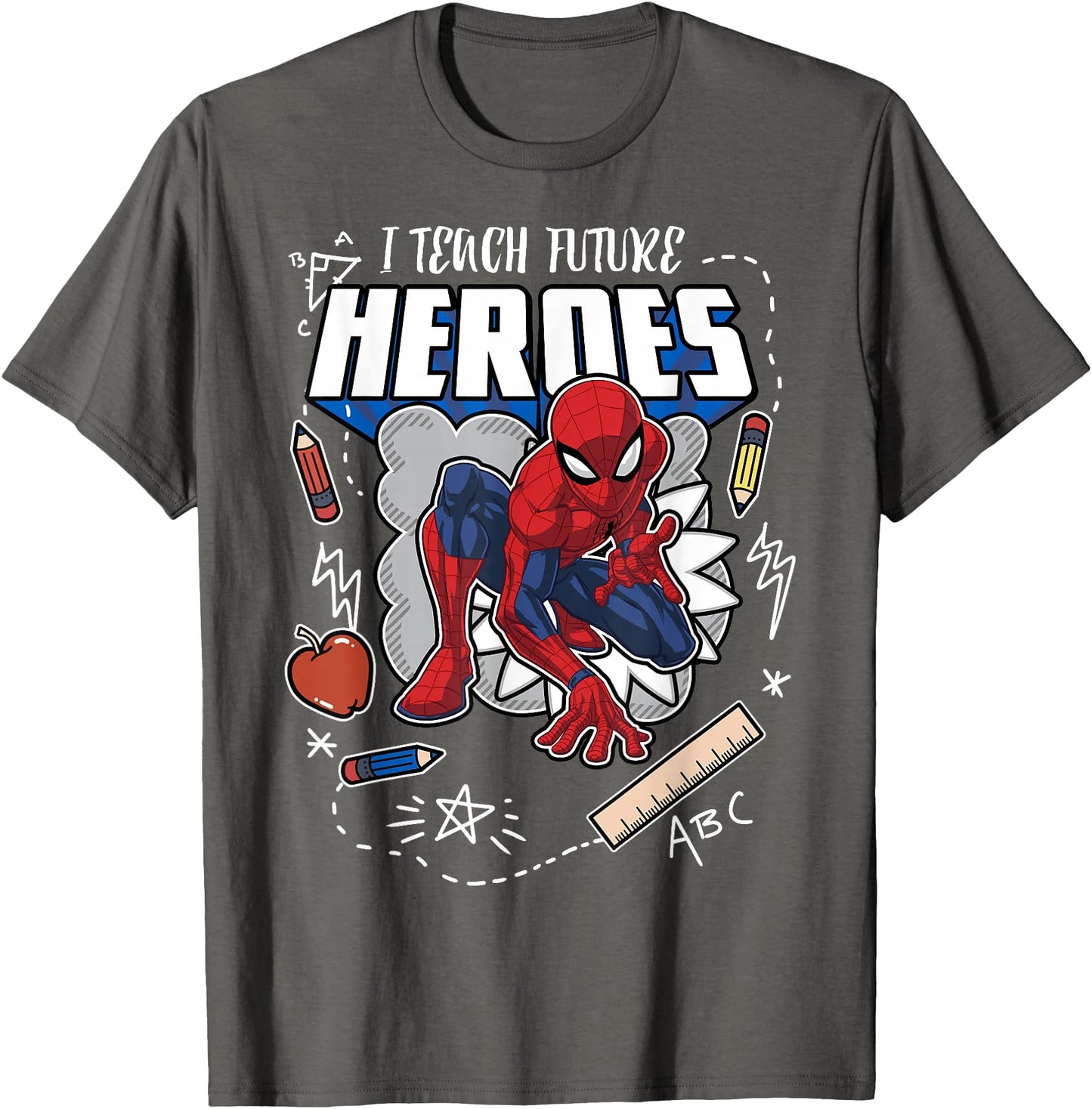 Marvel Spider-Man Classic I Teach Heroes Graphic T-Shirt