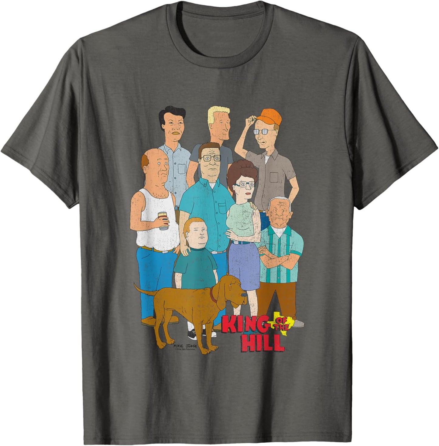 King Of The Hill Iconic Characters Group Shot Retro Poster