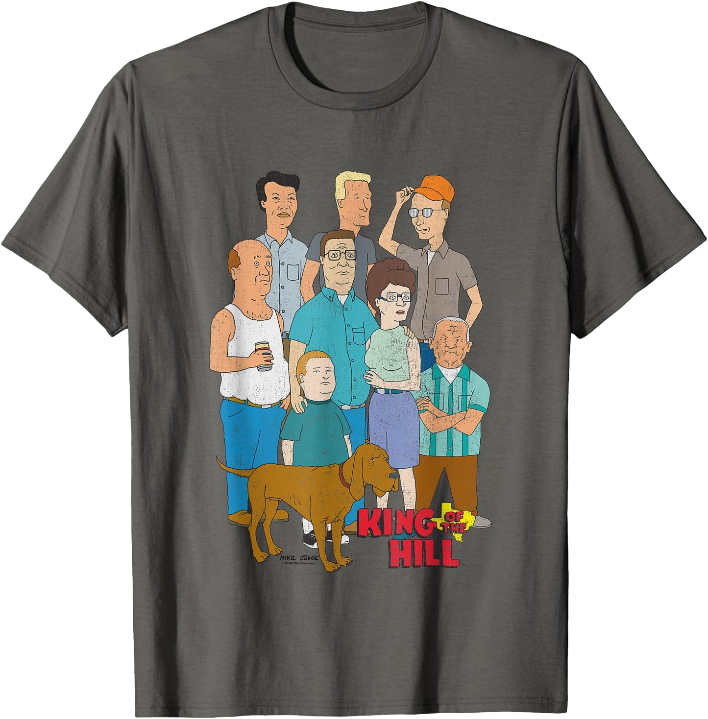 King Of The Hill Iconic Characters Group Shot Retro Poster
