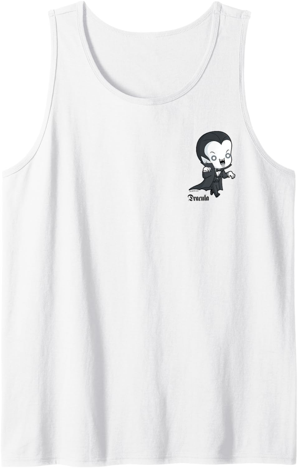 Universal Monsters Chibi Dracula Small Pocket Logo Tank Top