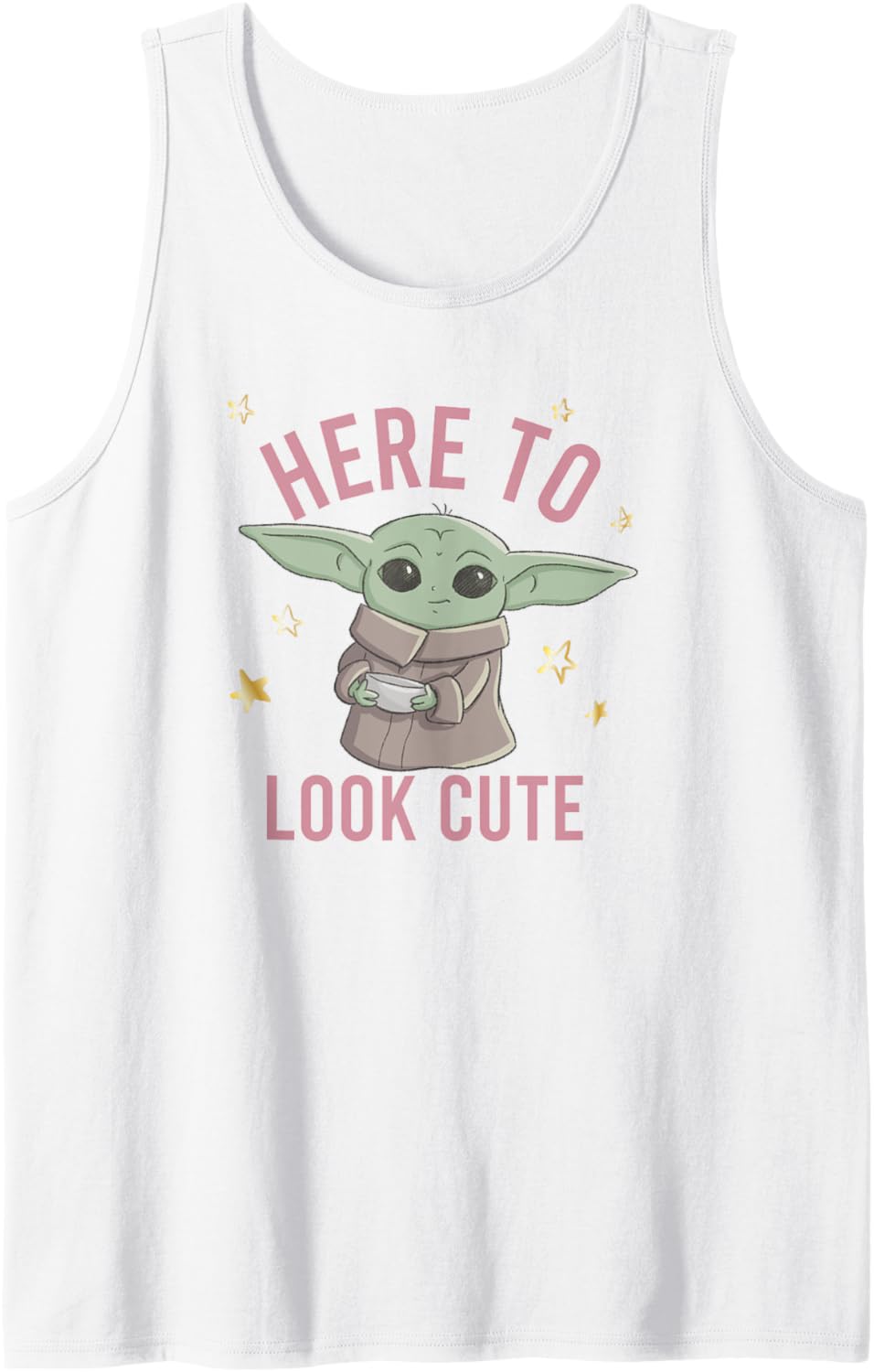 Star Wars: The Mandalorian Grogu Chibi Look Cute Tank Top