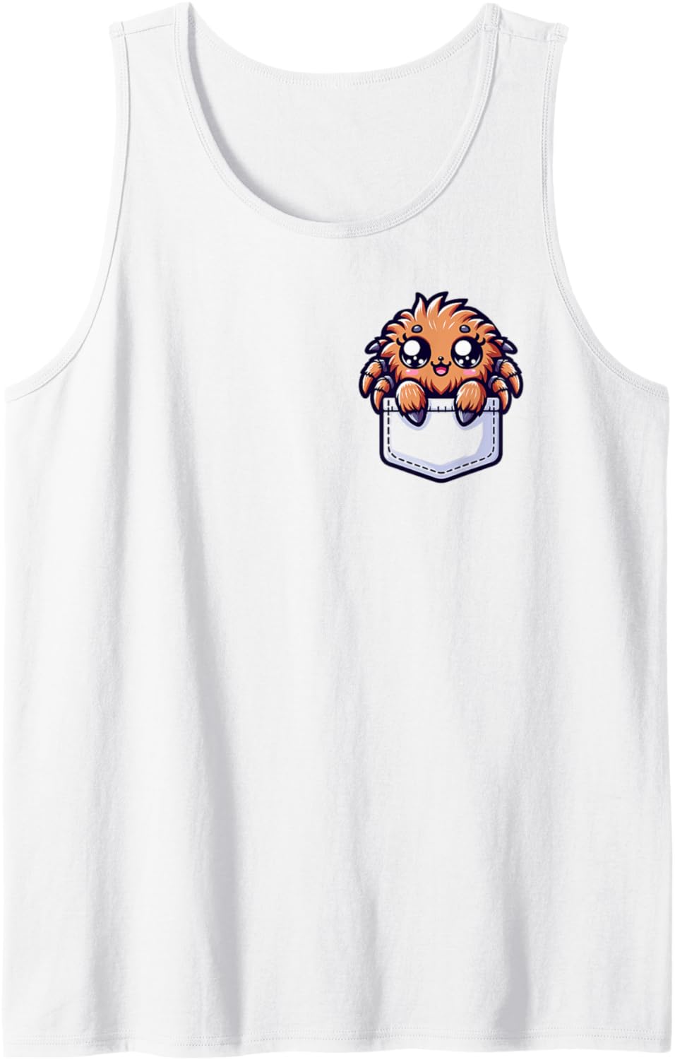 Adorable Cute Chibi Japanese Pocket Kawaii Tarantula Tank Top
